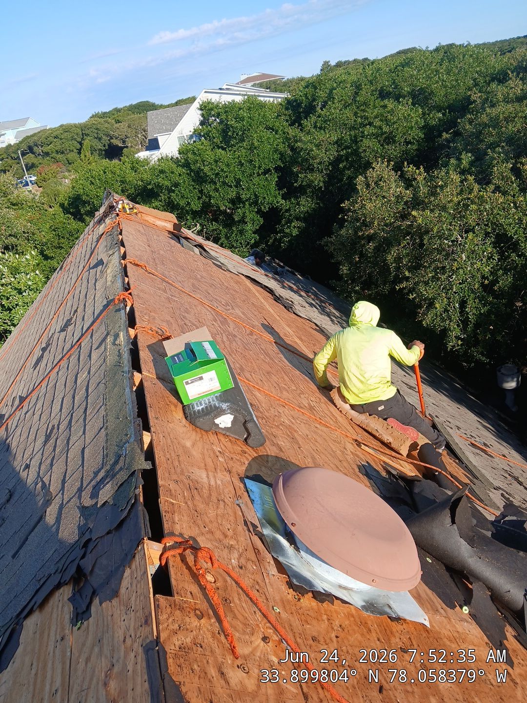 Oak Island Fortified Roof Replacement Using CertainTeed Landmark Pro Shingles by RGR Construction and Roofing, LLC