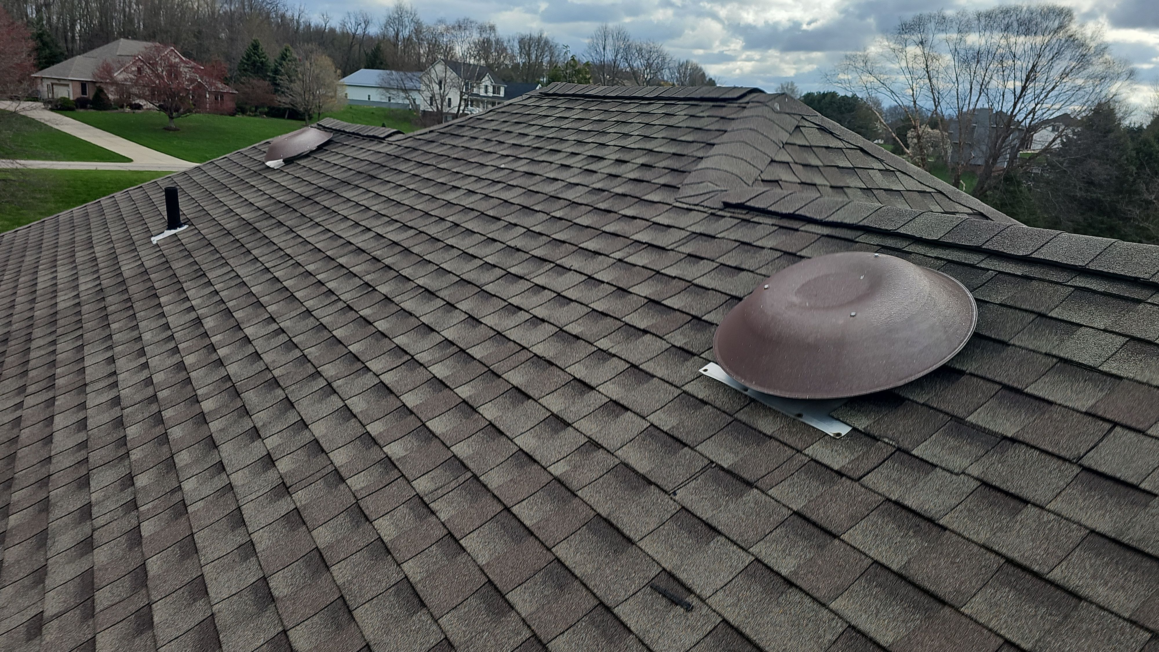 Rob S: Atlas Pinnacle, Color, Burnt Hickory, Drip Edge, Color, Royal Brown by Eagle Eye Roofing