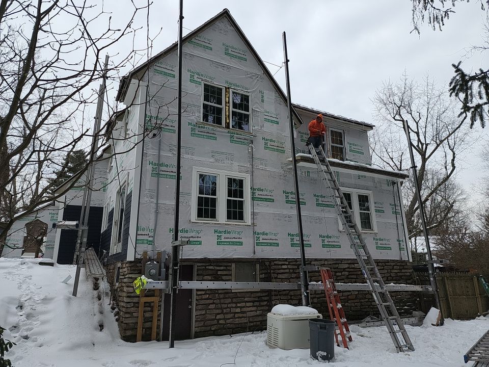 Siding Installation using James Hardie by UBrothers Construction