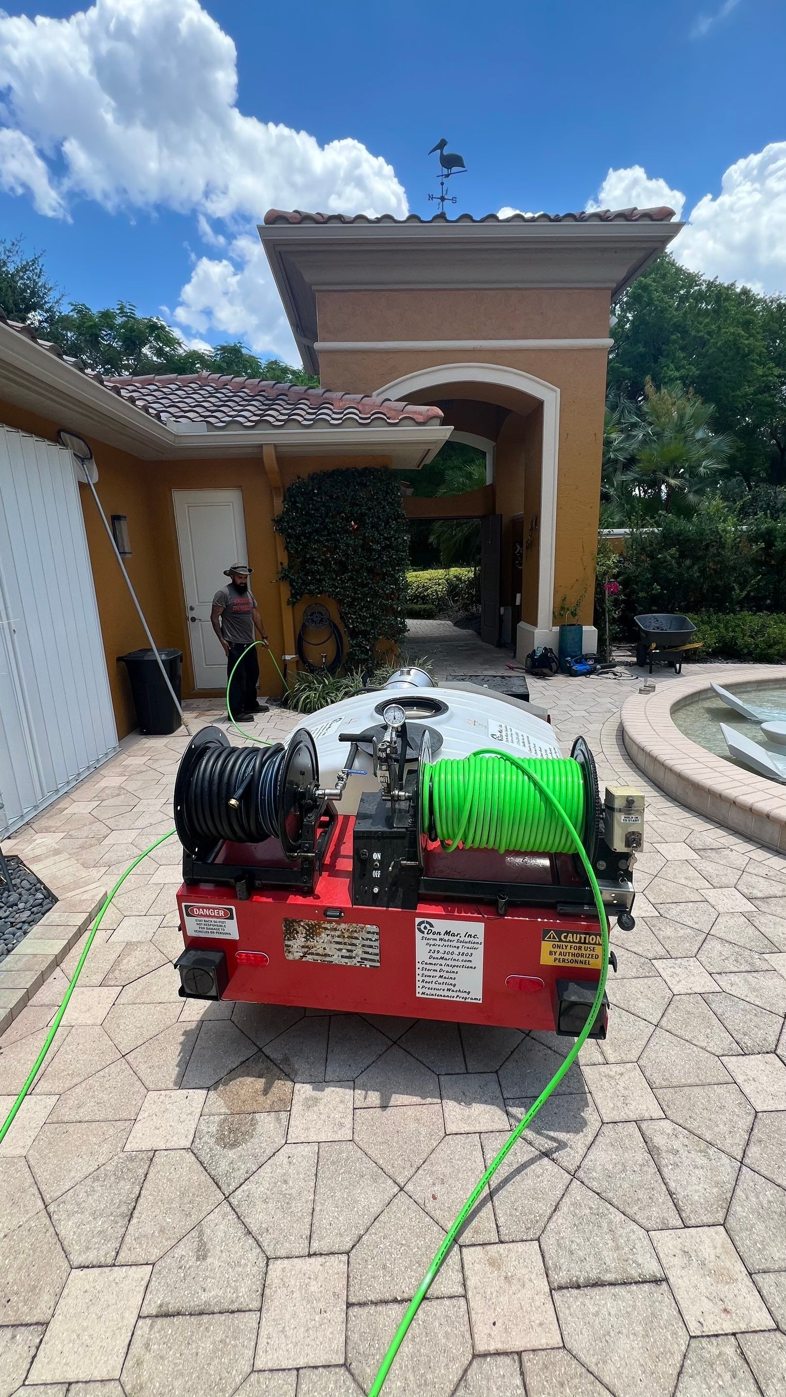 Residential Stormwater Gutter Drain System Maintenance by Don Mar, Inc. Storm Water Solutions