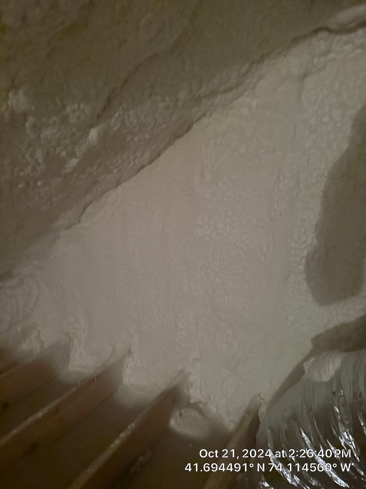 Attic Insulation using open cell spray foam by NYS Foam & Energy