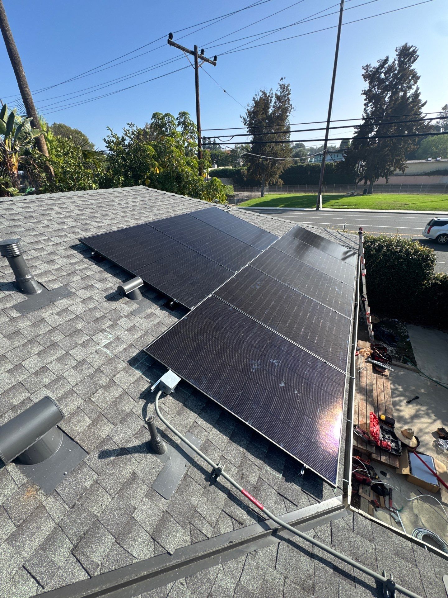 Residential Solar Installation with CertainTeed Panels in Long Beach by AWS Solar