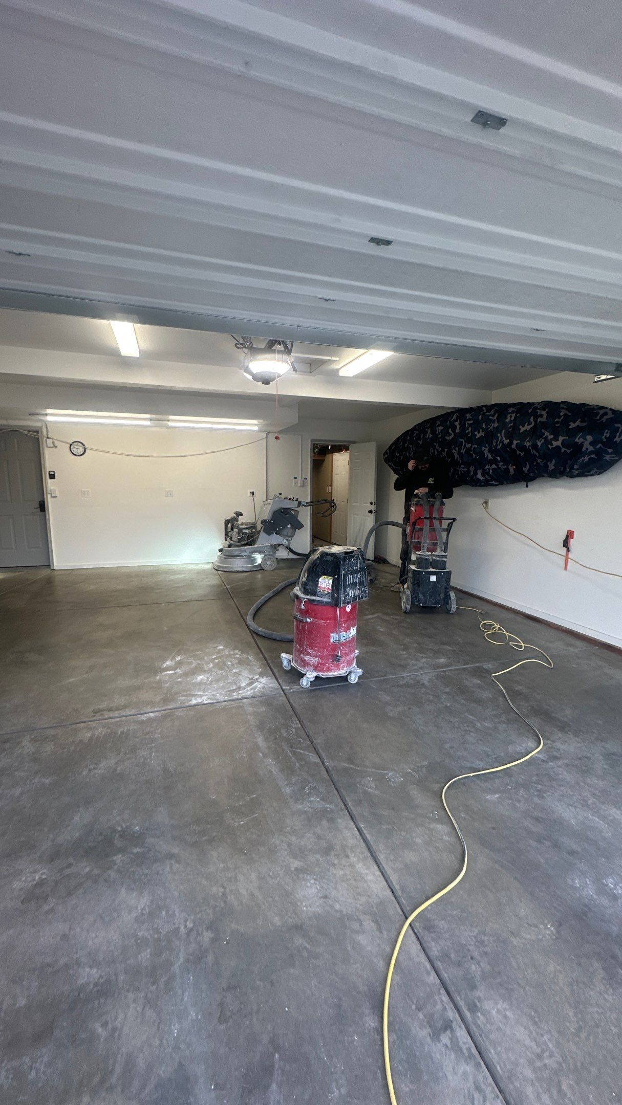 Garage Transformation using 1/8 Tidal Wave by Croc Coatings, LLC