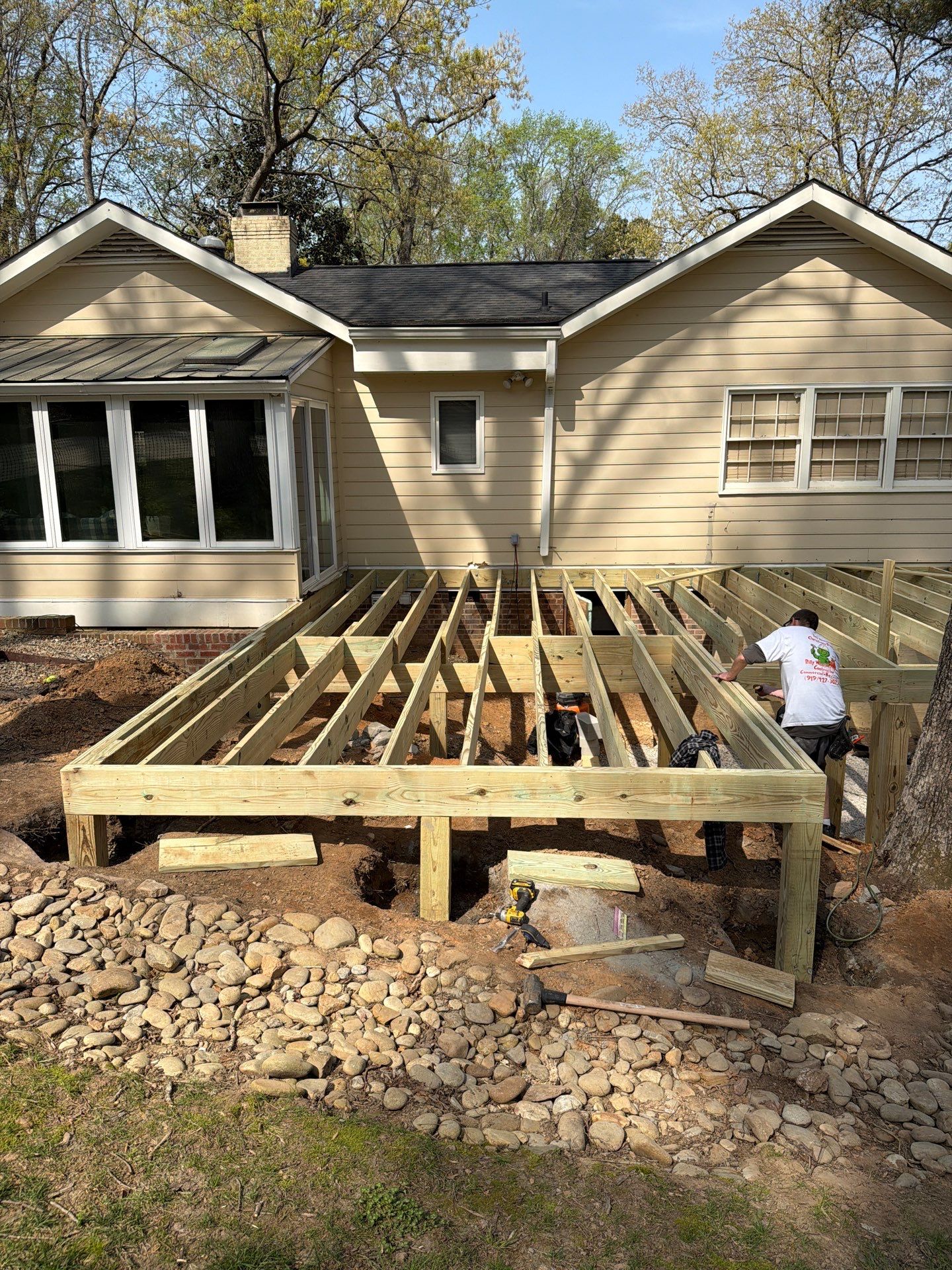 New Deck Construction & Site Improvements by Billy Weatherspoon Contractor