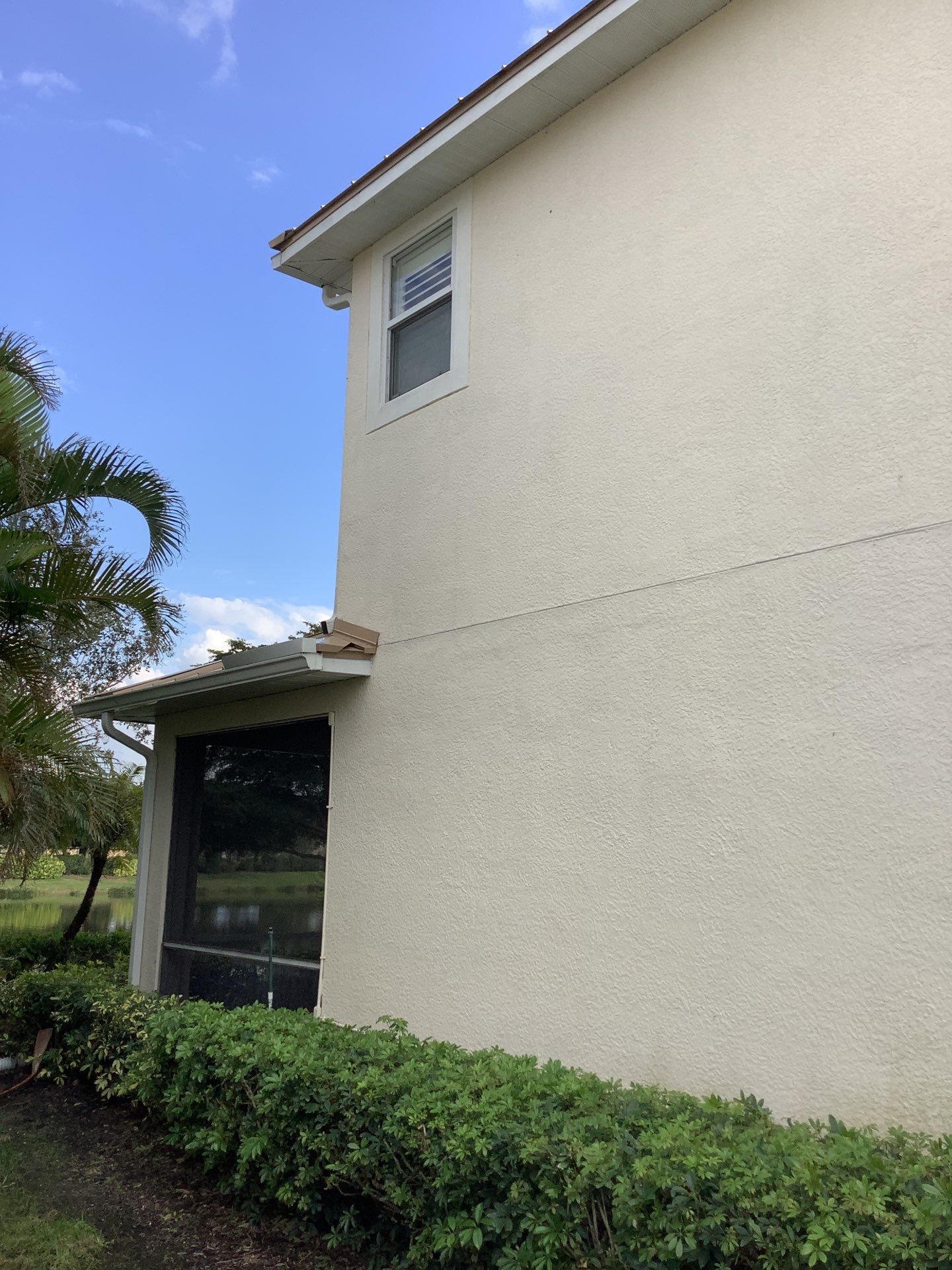White Vinyl Soffit and Fascia in Cape Coral FL by Gutter Professors