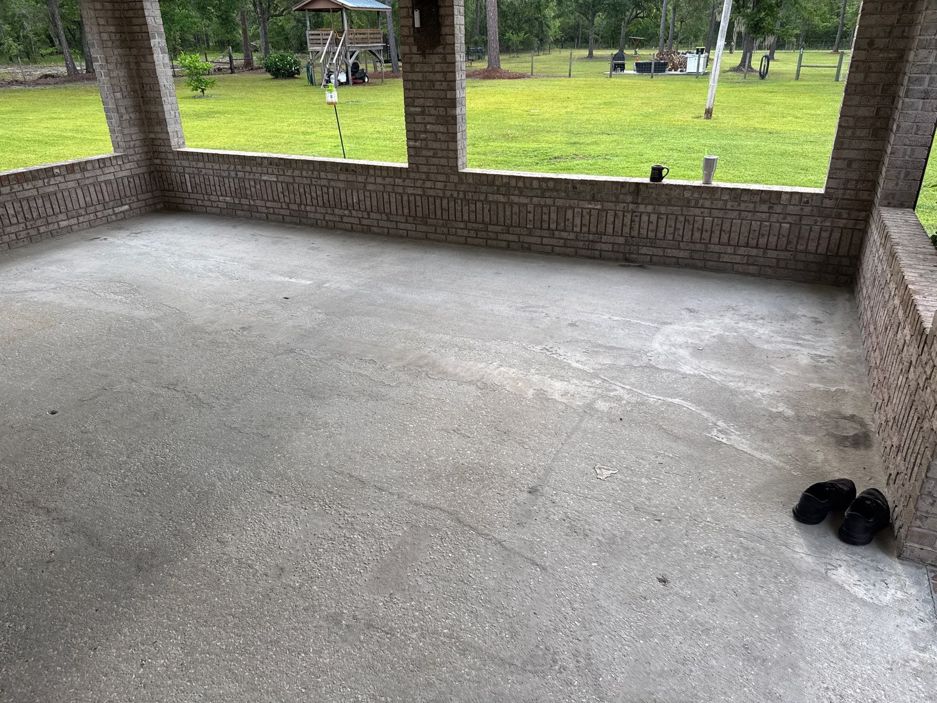 Patio Project in Lake City, FL in Pebble Beach by Cross Creek Concrete Coatings