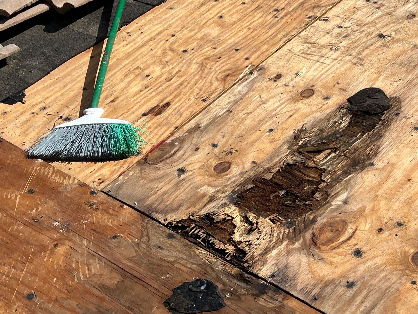 Concrete Tile Roof Leak Repair and Wood Decking Replacement in Parkland by Aastro Roofing