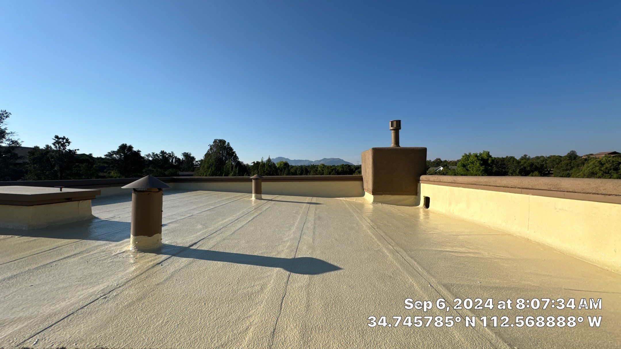 Tropical Silicone Roof Rejuvination by Badger Roofing