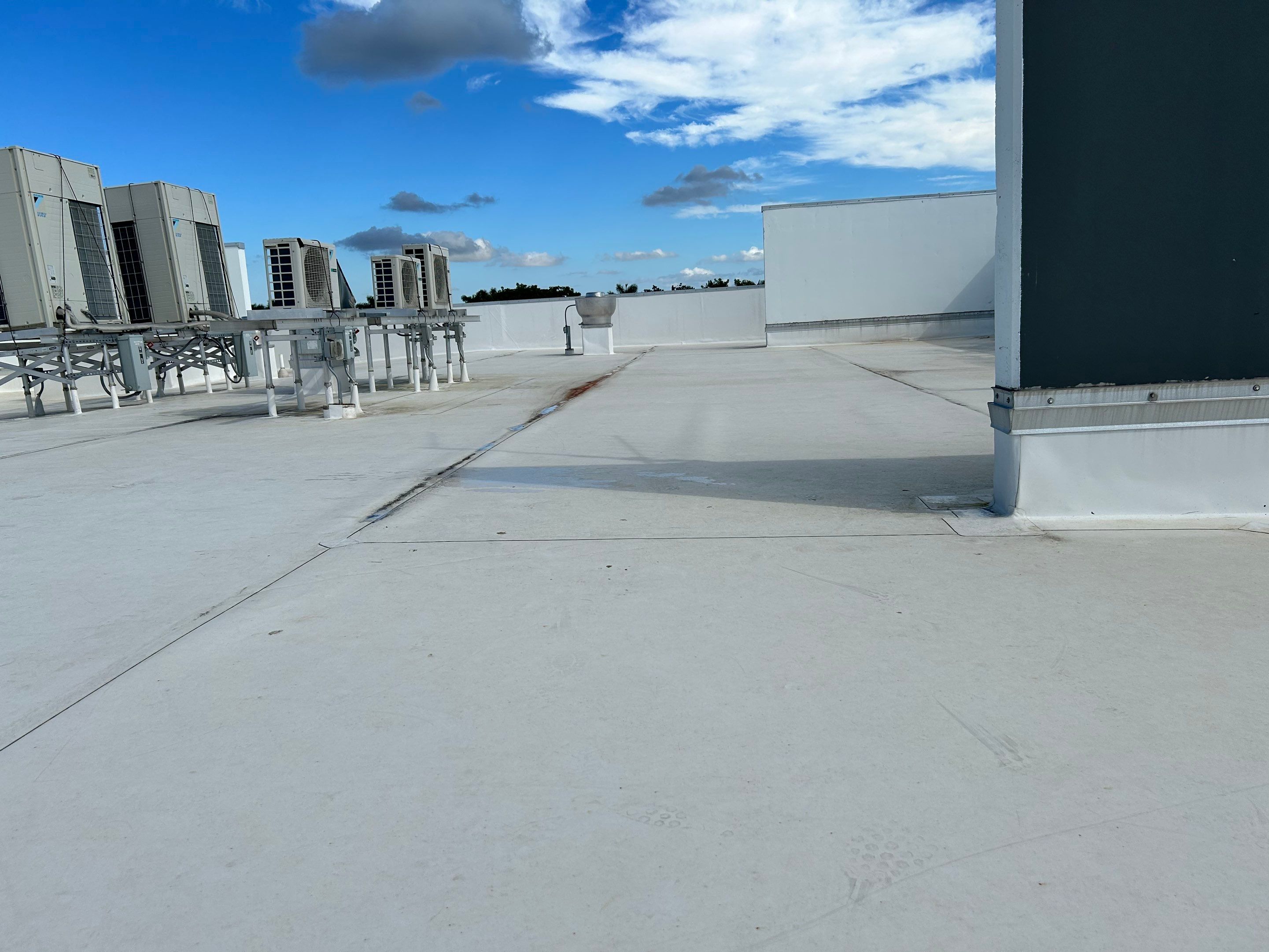 TPO Flat Roof Installation at Dade Quail Roost in Miami by AJF ROOFING INC