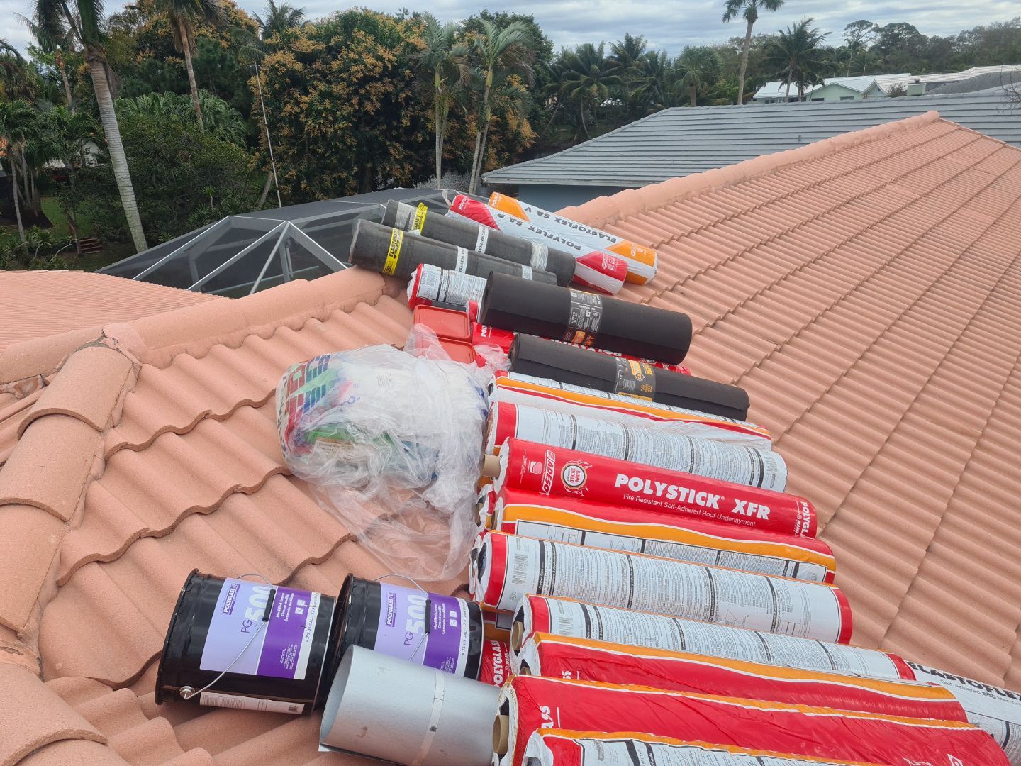Residential Roofing Installation using 1" Nail strip metal roof by BLUES BROTHERS ROOFING