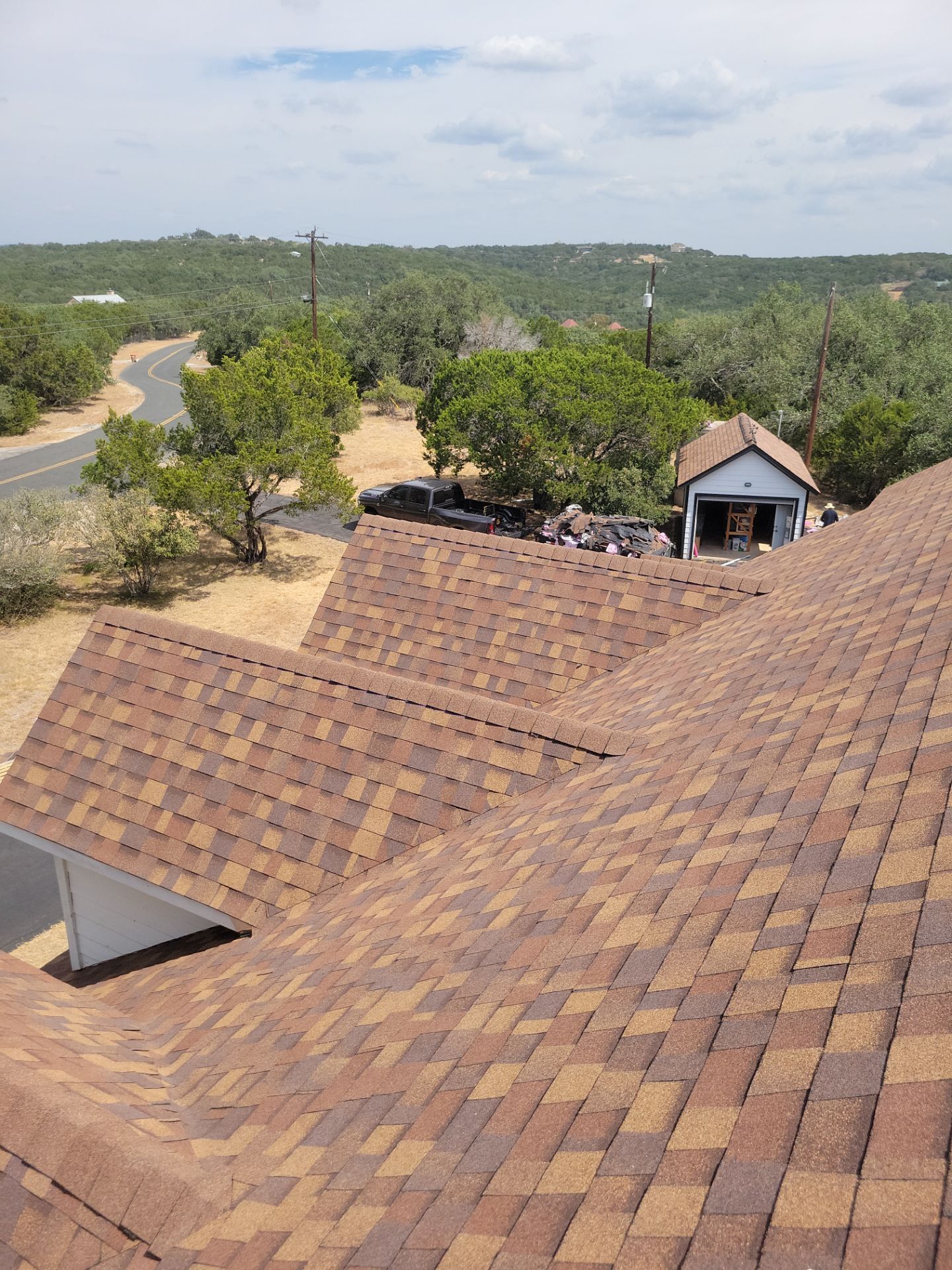 Architectural Shingle Roof Replacement for San Antonio Brick Home by Heaven Sent Roofing, LLC