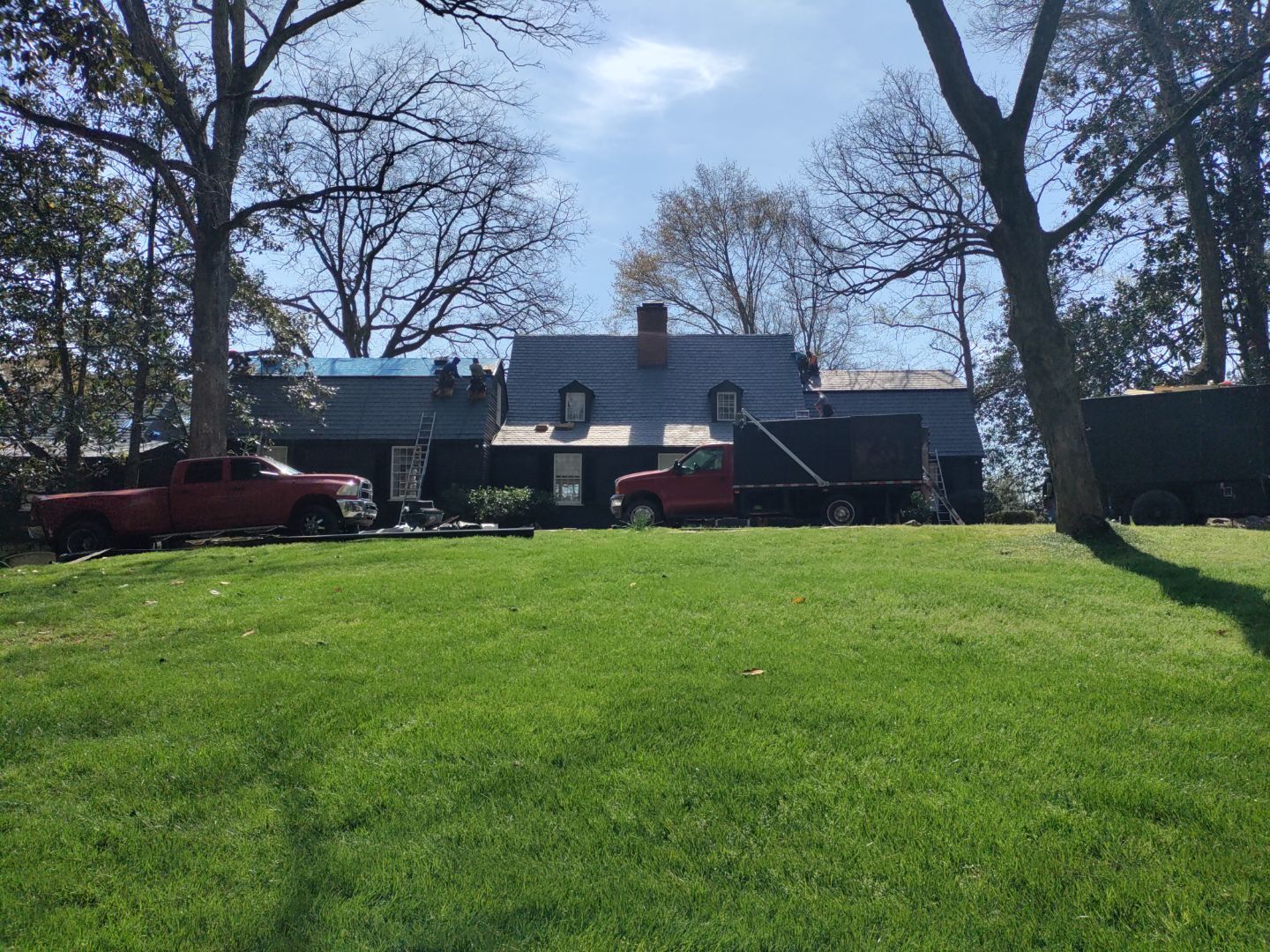 Residential Roofing Installation using Da Vinci Slate  by Inspector Roofing and Restoration