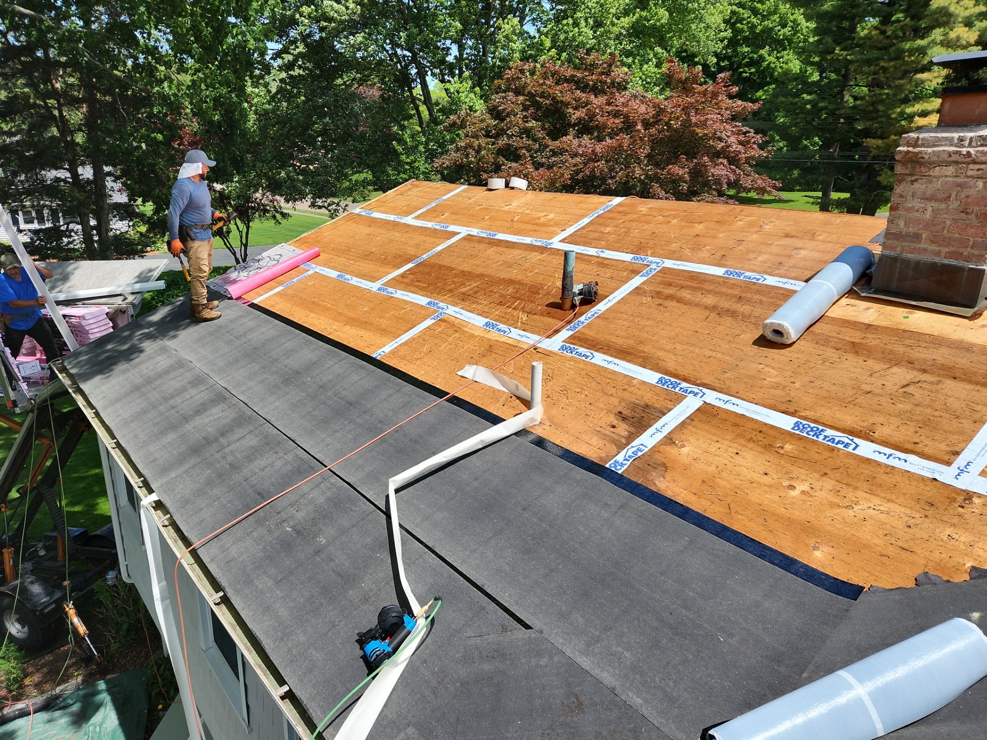 Residential Roof Replacement and Shingle Installation in North Haven by A Plus Exterior