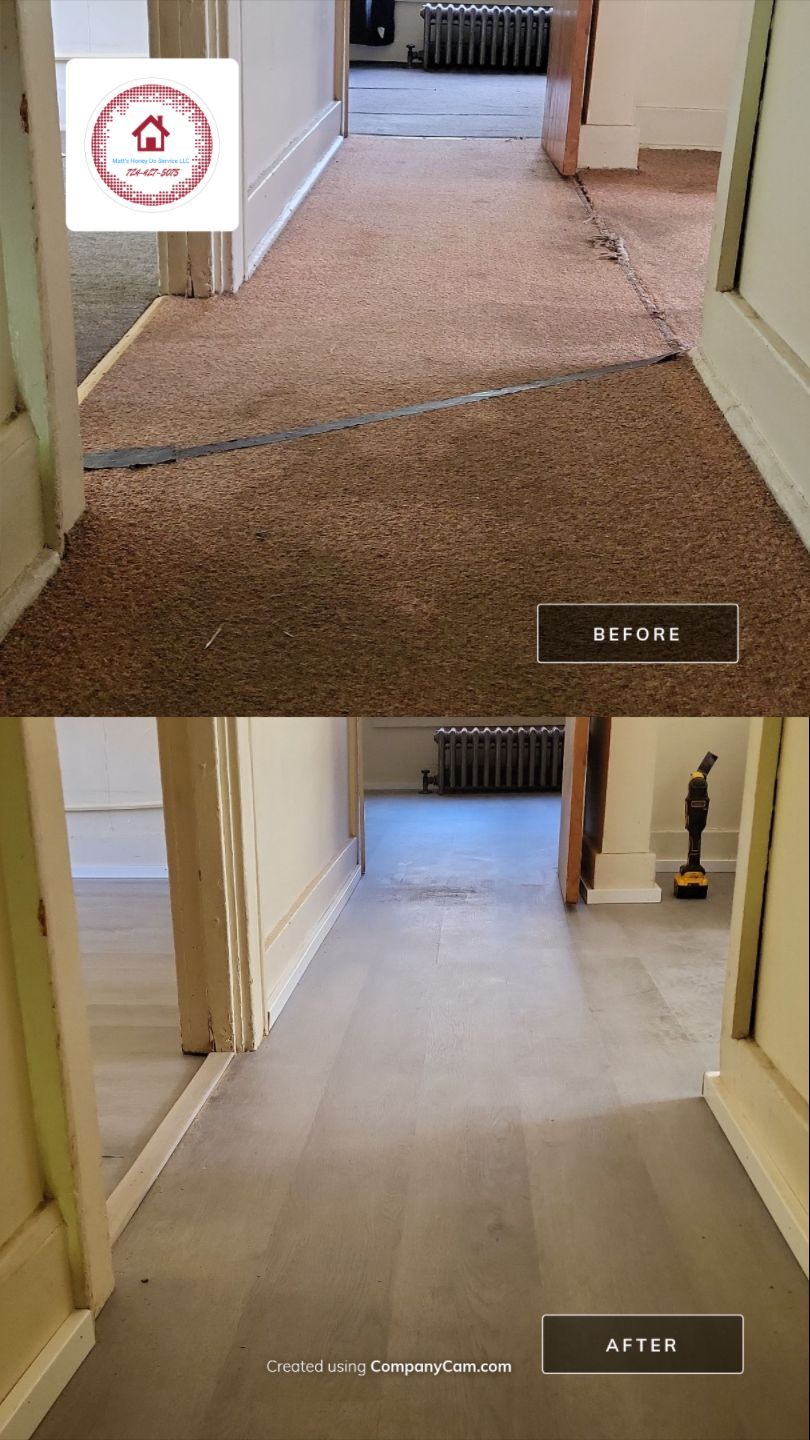 Flooring Installation using lvp by Matt's Honey Do Service