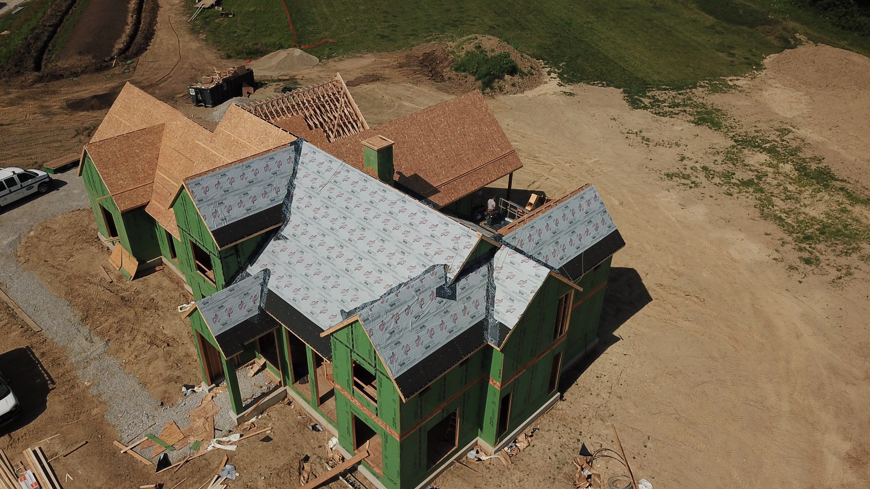 Residential Roofing Installation using Standing Seam Metal - Frost Black by RoofX 