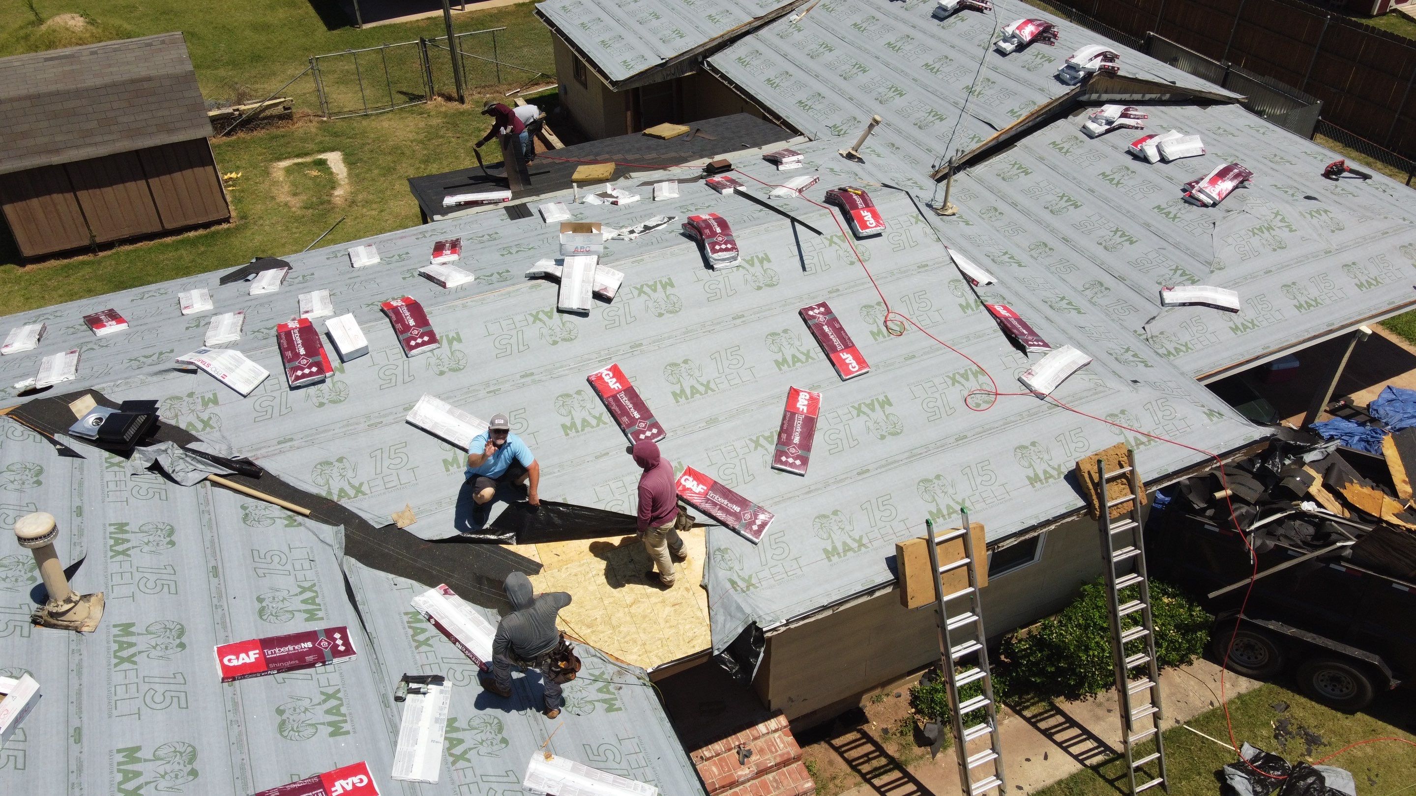 Residential Roofing Installation using GAF Natural Shadow  by A & H Roofing and Contracting