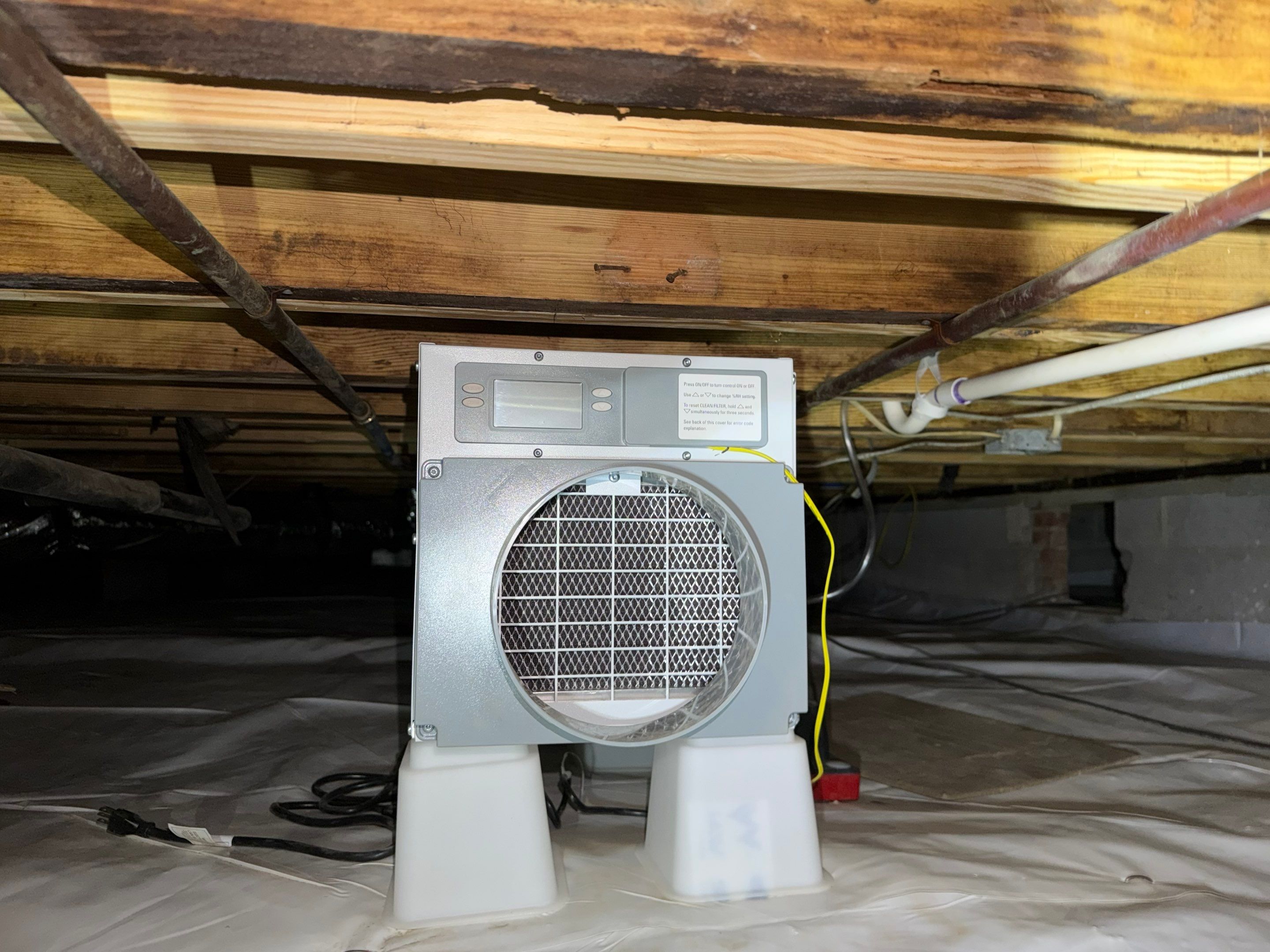 Project in Smithfield by Patriot Crawl Space Repairs