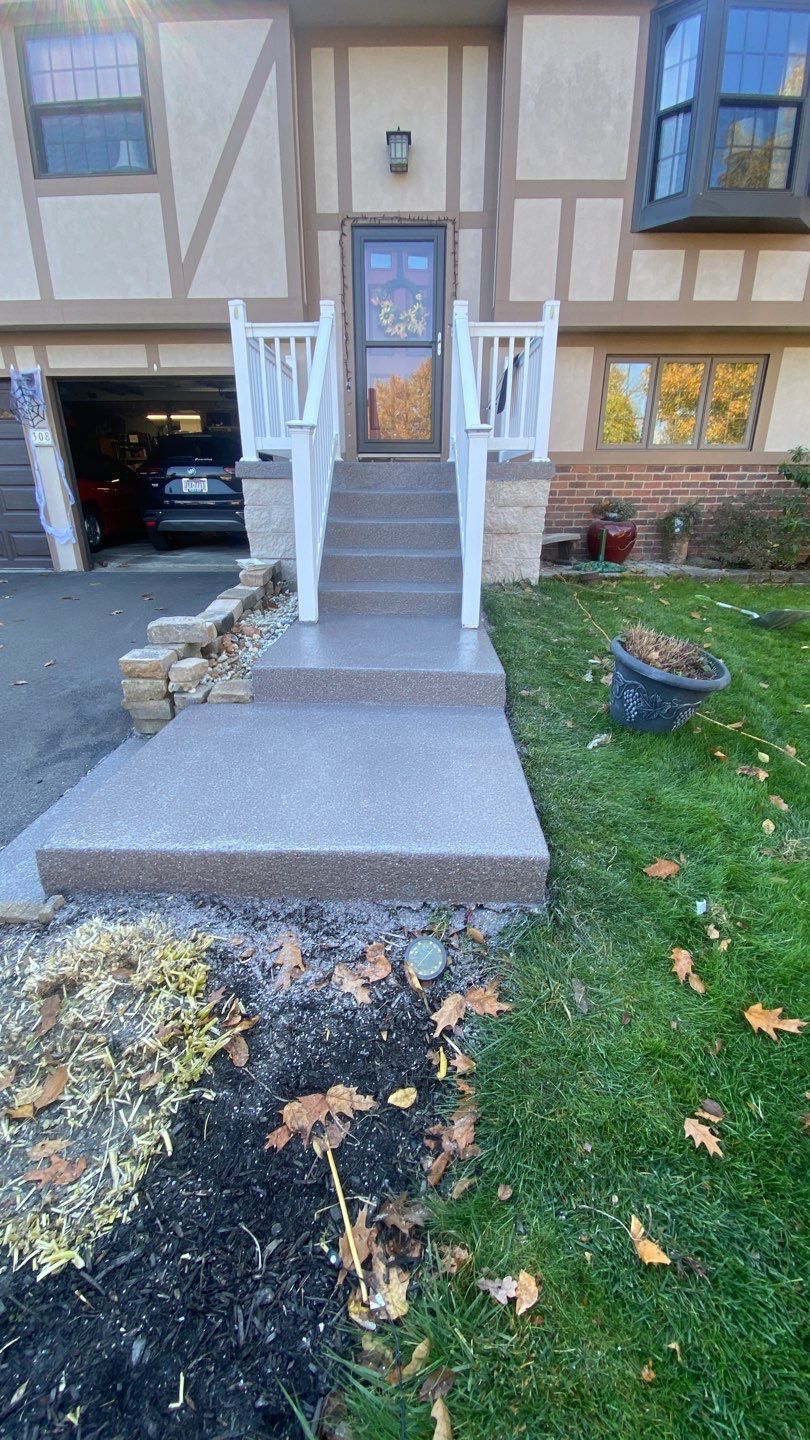 Porch & Steps Project in Cranberry Township by Floors in a Day, Inc