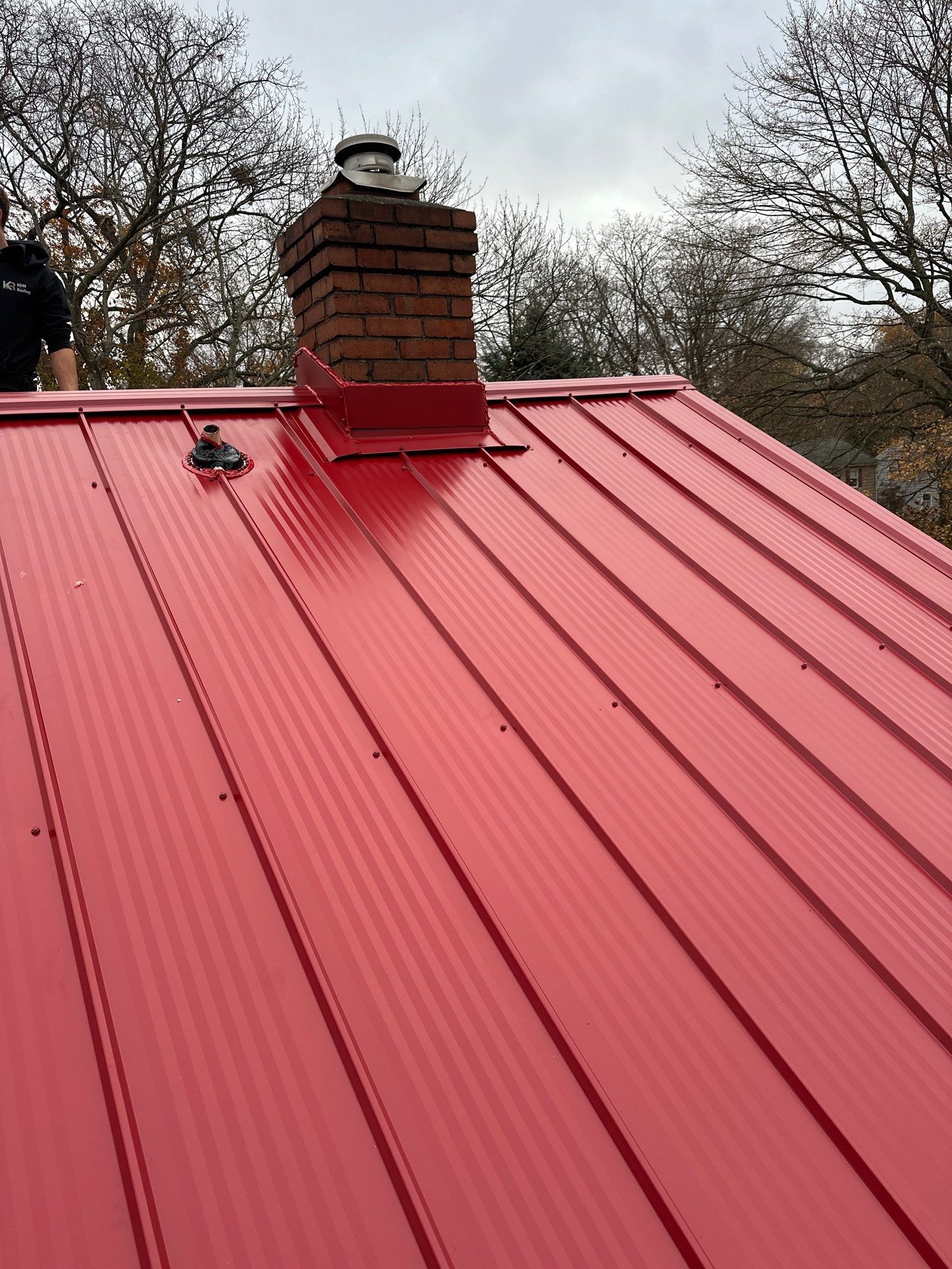 Weather Max Panel, Color: Dark Red by Eagle Eye Roofing