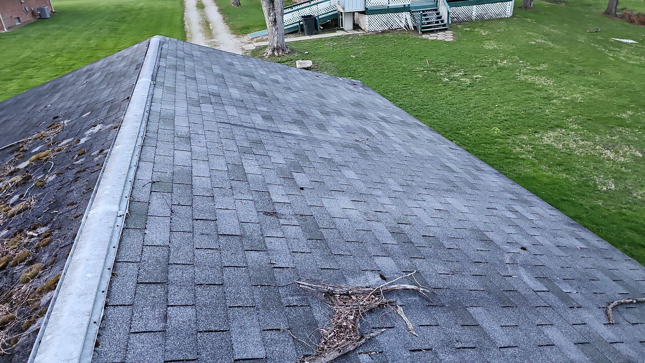 ATLAS PINNACLE COLOR: COASTAL GRANITE DRIP EDGE: BLACK by Eagle Eye Roofing