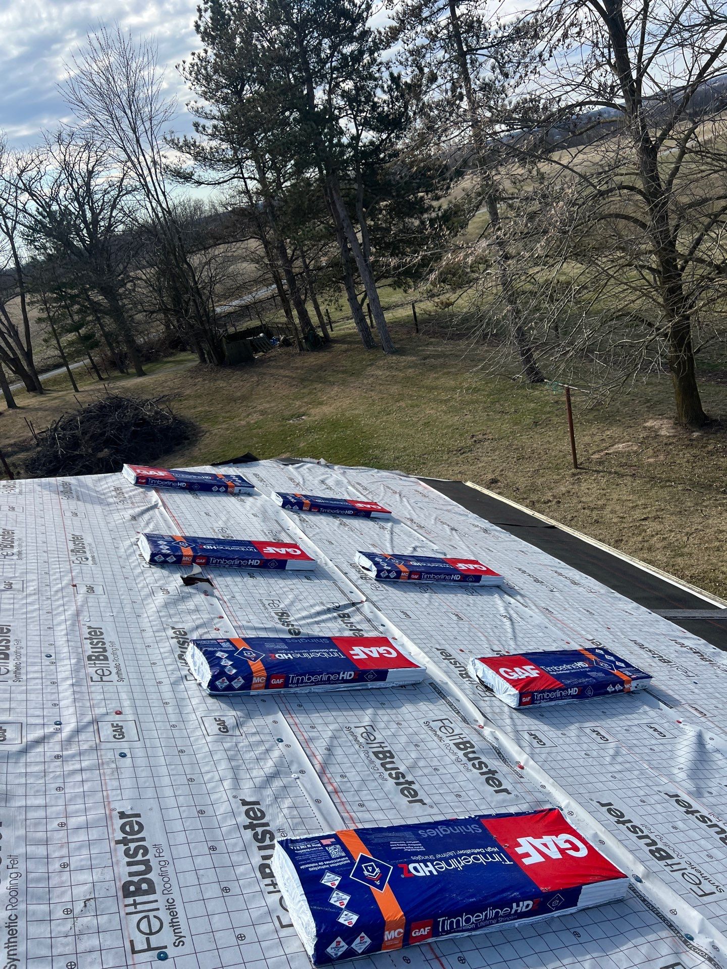 Residential Roofing Installation using Timberline HDZ Shingles - Charcoal by RoofX 