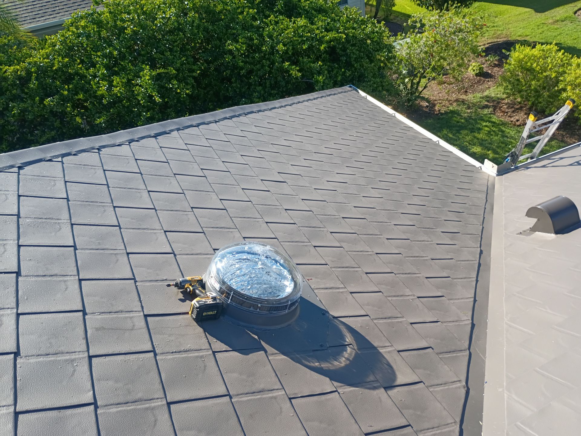 PermaLock Metal Shingle Roof Installation in The Villages by Pinnacle Roofing Group