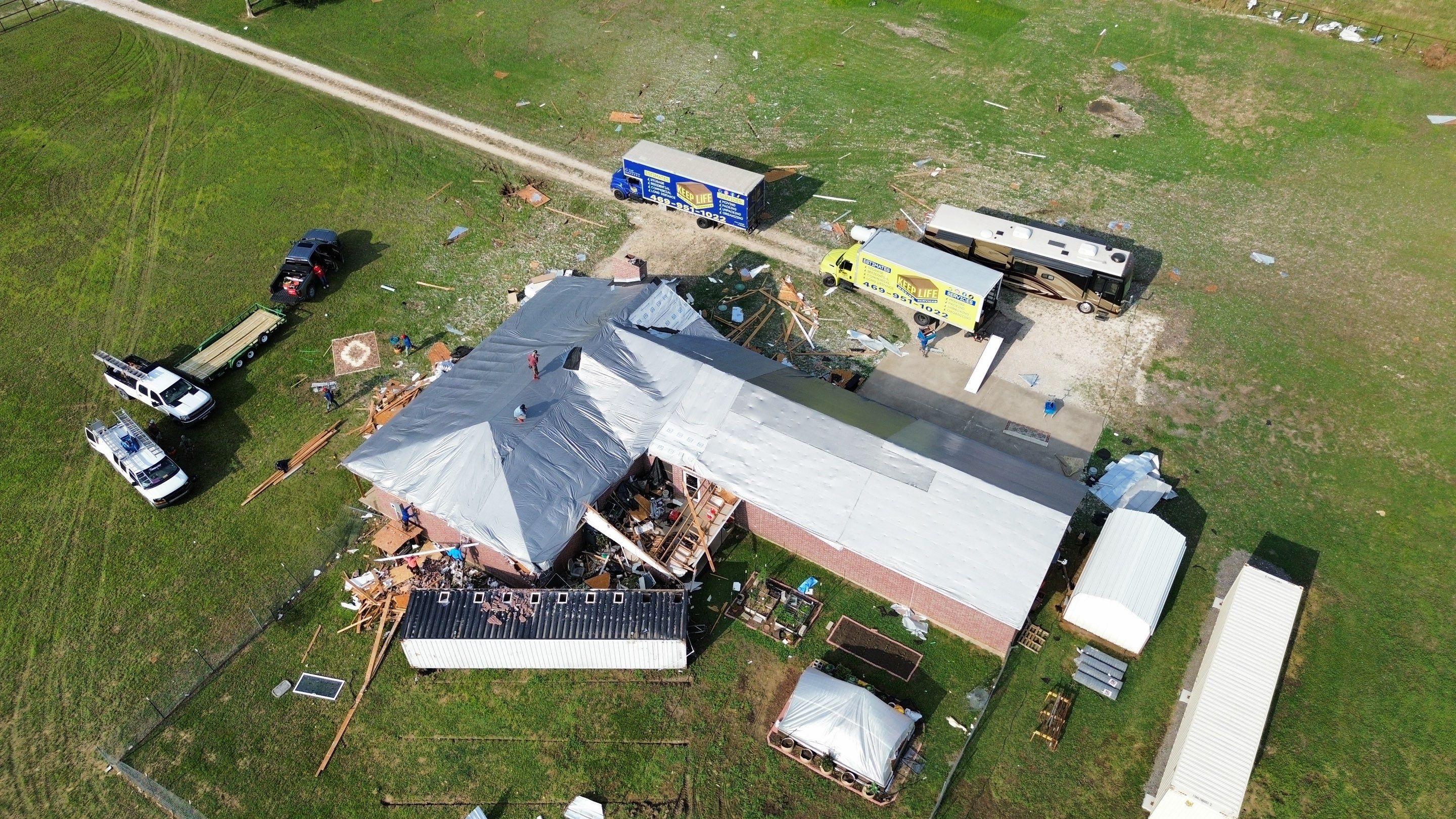 Tornado Recovery by First Out Roofing