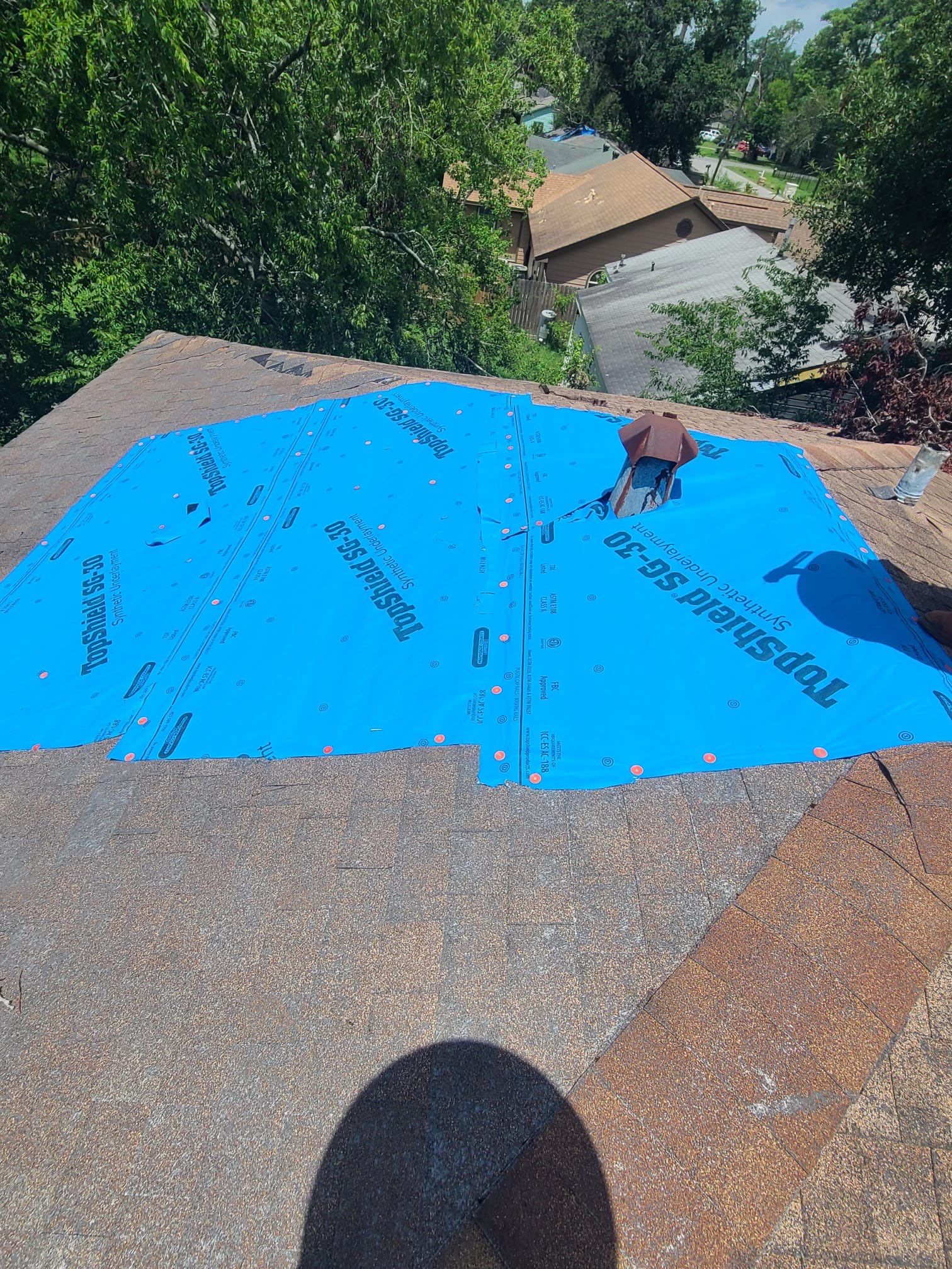 Residential Roofing Repair using tile by Roof Repair Company