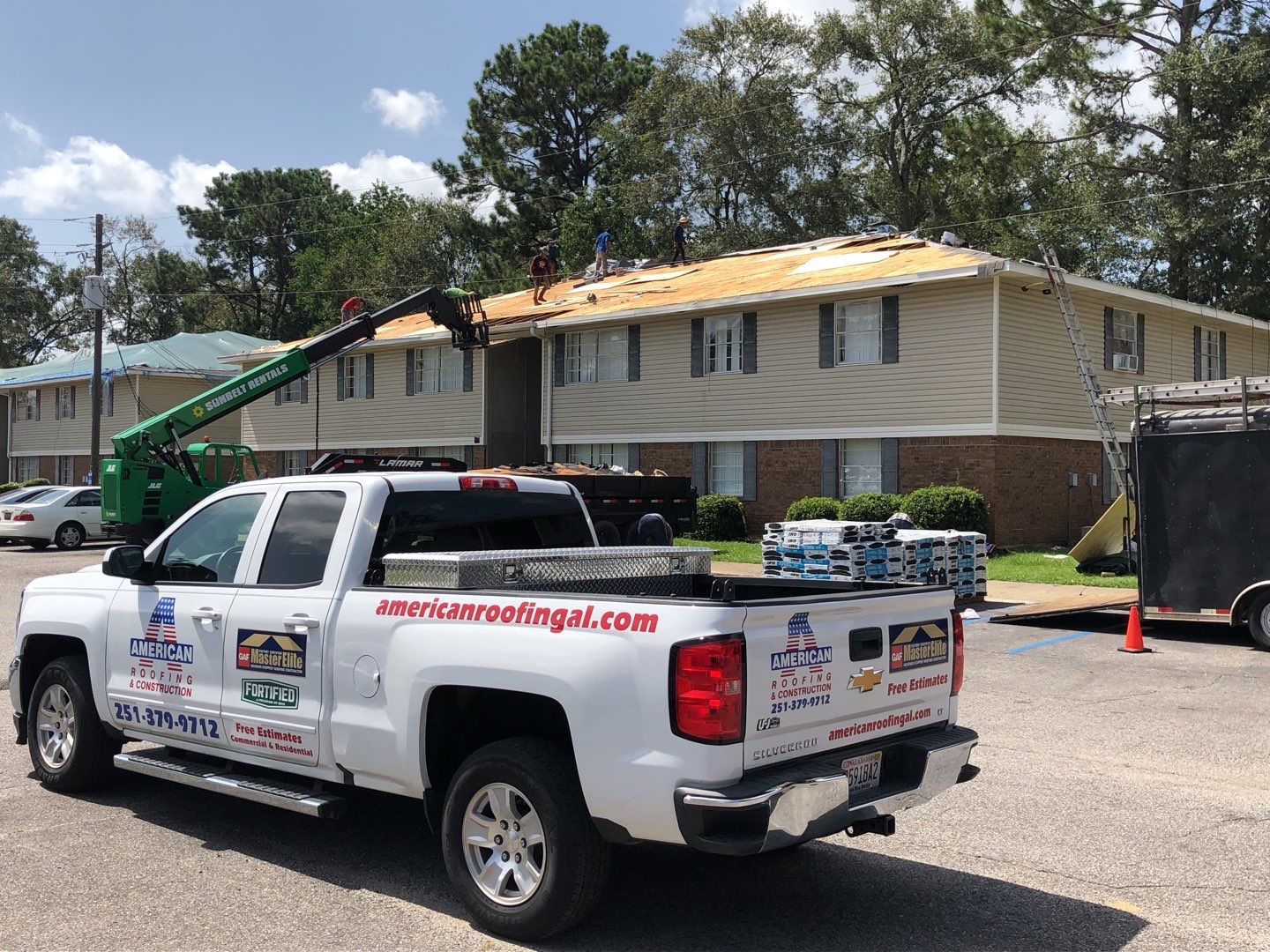 Commercial Roofing Installation using Roof Replacement by American Roofing & Construction LLC