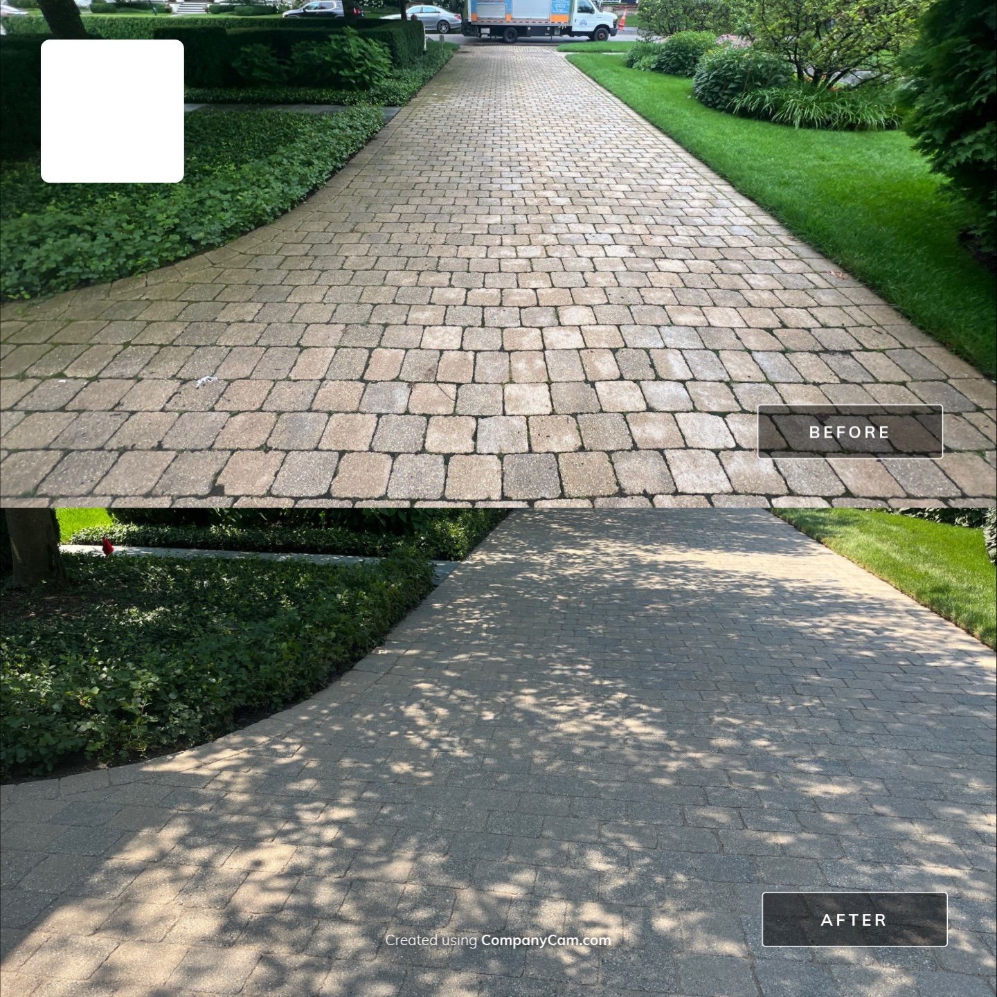 Brick paver clean, sand and seal.  using Surebond SB-1300 by Northern Power Washing LLC.
