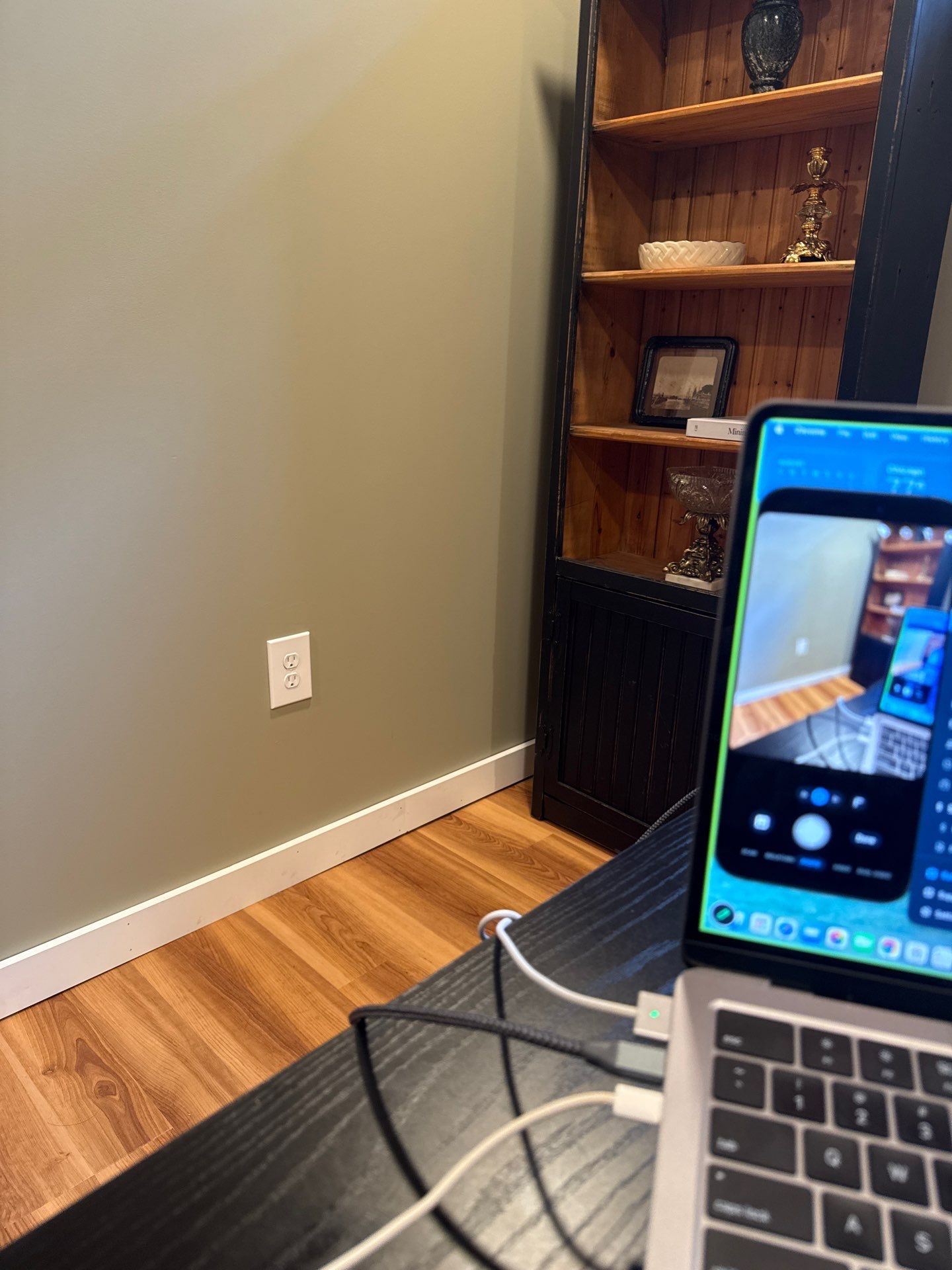 Home Office Renovation with Wood-Look Flooring in Lincoln by CompanyCam Sales Demo