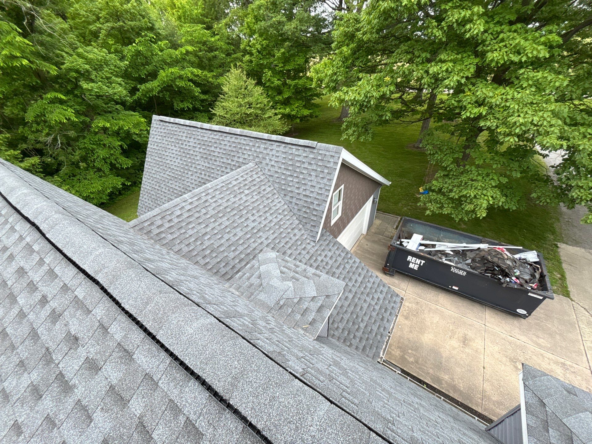 Residential Roofing Installation using GAF HDZ Pewter Gray by Nitro Roofing and Construction
