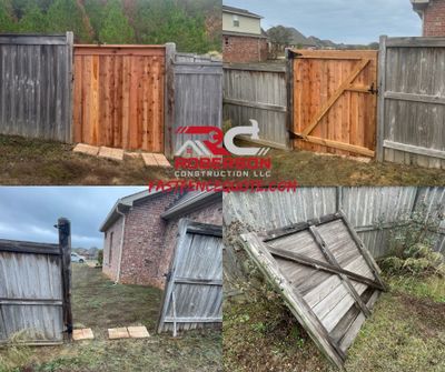 6ft Good Neighbor Fence Gate Repair using Cedar