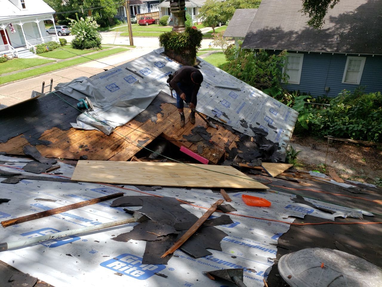 Residential Roofing Repair using Roof Replacement by American Roofing & Construction LLC