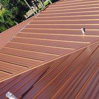 24ga 1" Nail-Strip Copper Metallic by Total Roofing System The Metal Roof Experts