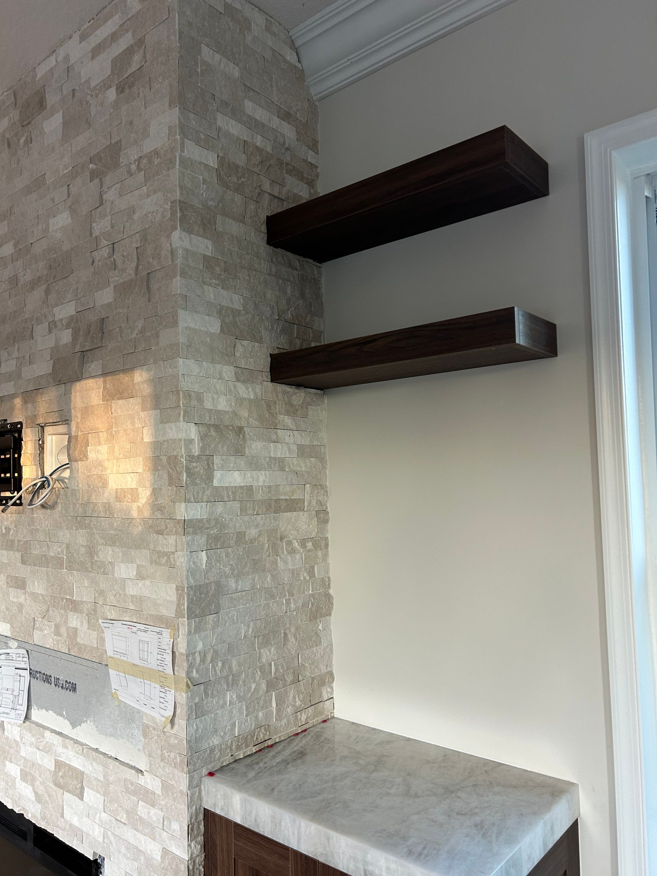 TV Fireplace Wall - Delray Beach by Hevi Tile