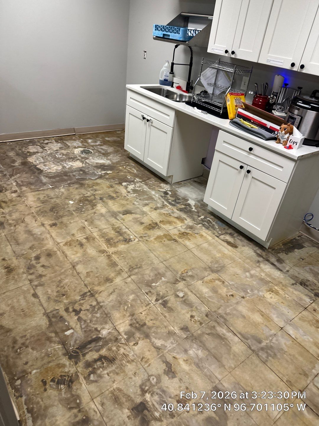 Daycare Kitchen & Bathroom Floor Transformation by Goat Coatings