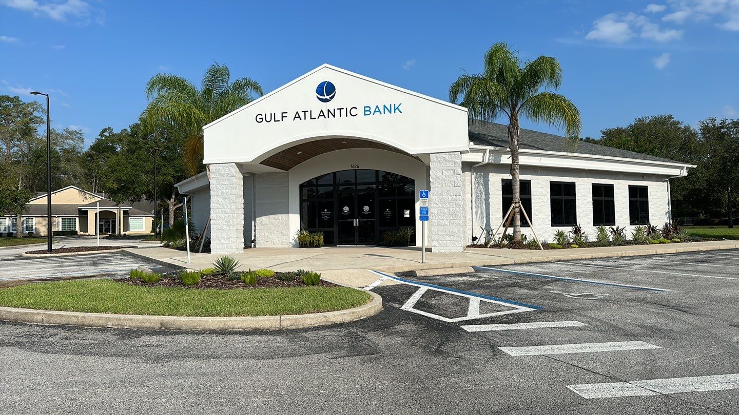 Acrylic lettering for Gulf Atlantic Bank by SignCrafters