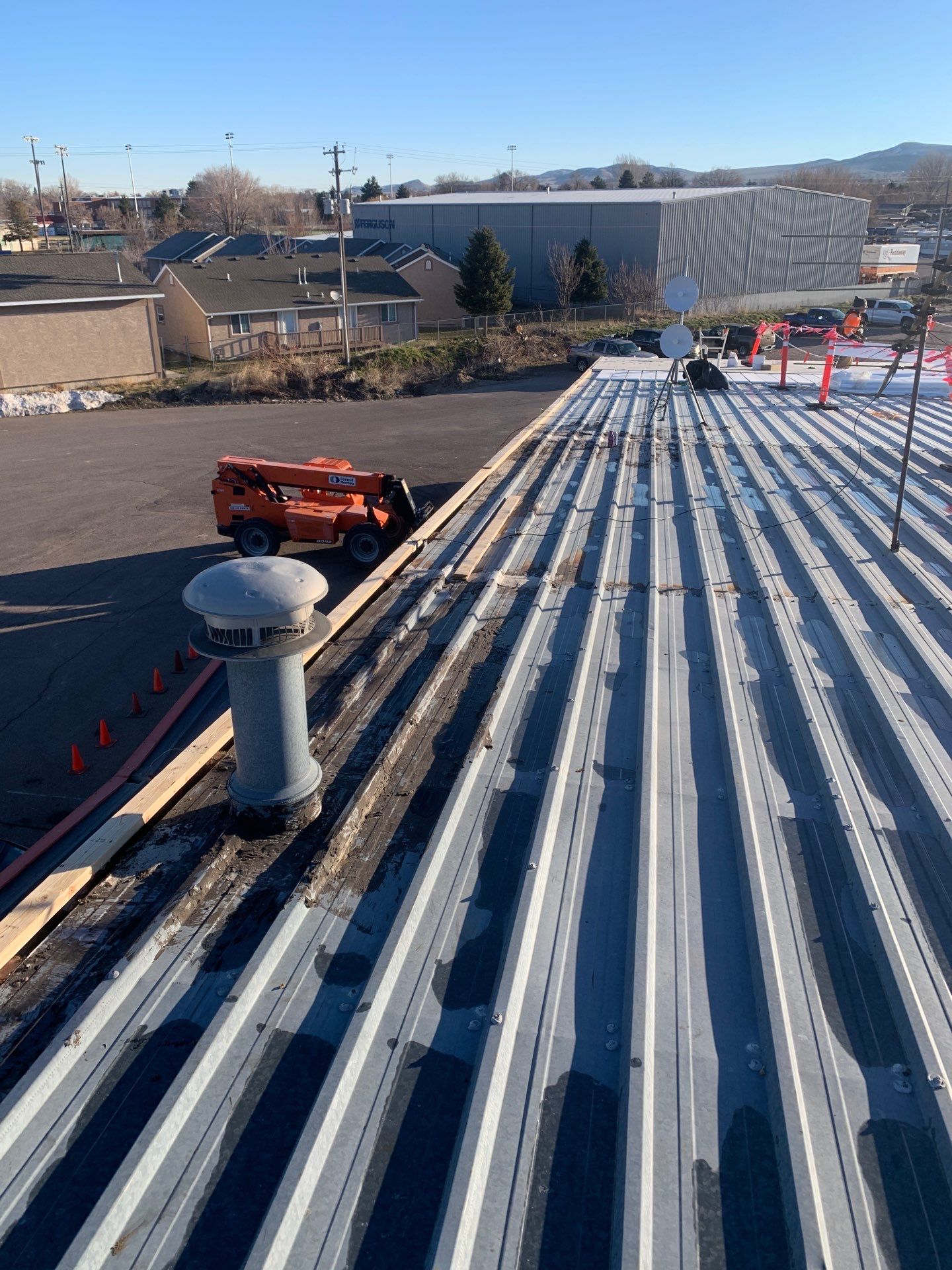 Commercial Roofing Installation using GAF TPO by All County Roofing Inc.