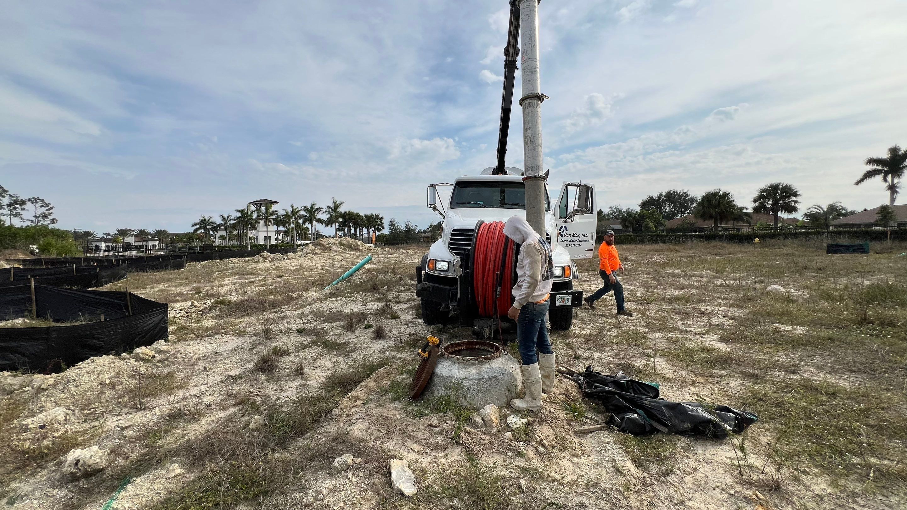 New Residential Construction Community Sewer System Cleaning by APS Power & Water