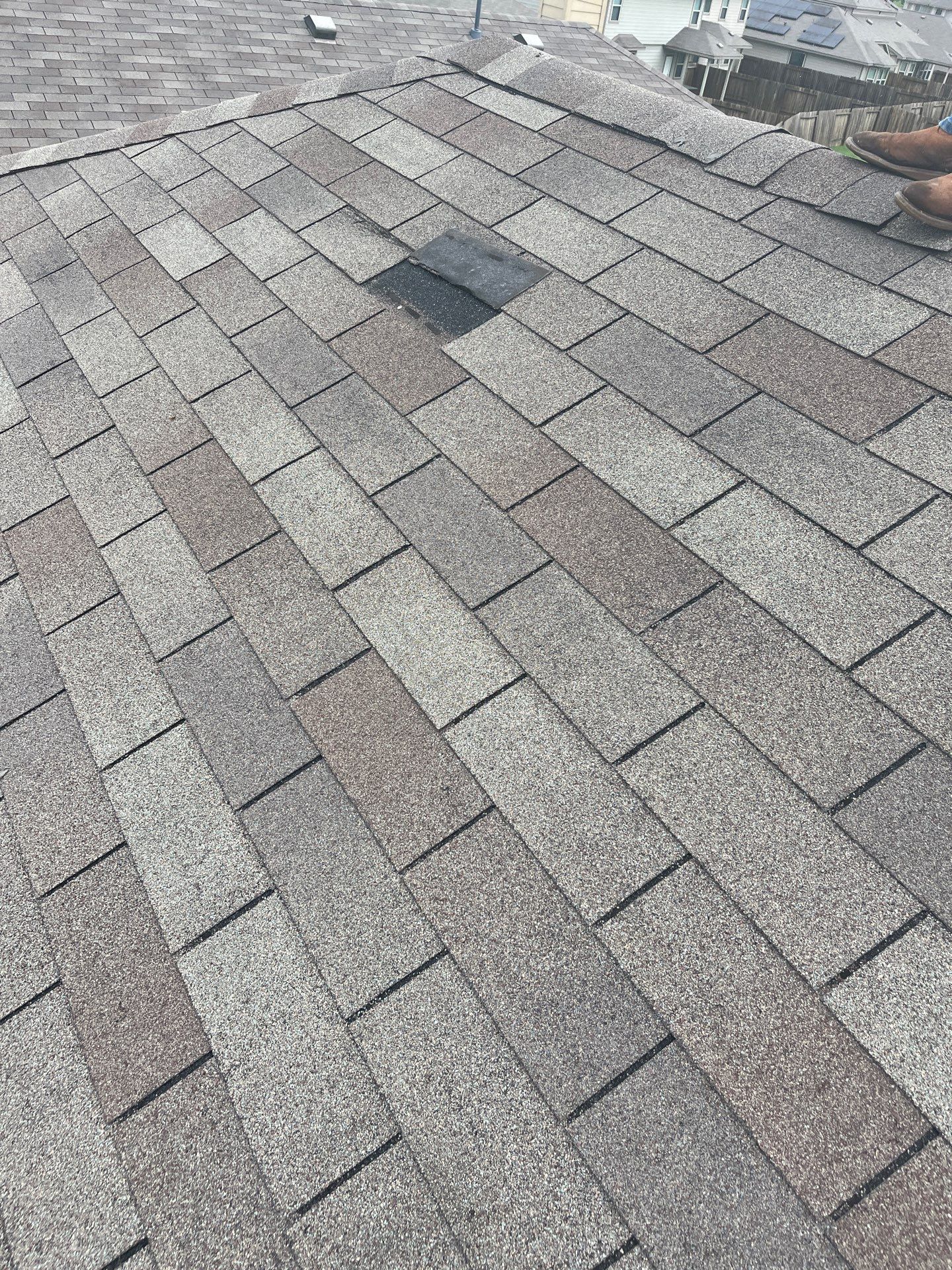 Hail Damage using Owen's Corning Duration (Lifetime) Shingles by Roof Repair Company