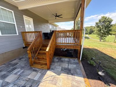 Wood Deck, Concrete porch using Wood and Conrete Sealant