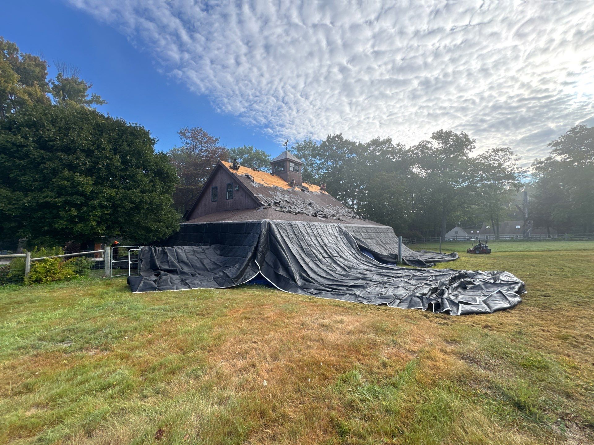 Garage & Barn Roof Replacement in Greenfield, NH | Owens Corning Shingles by Adam Vaillancourt Roofing LLC
