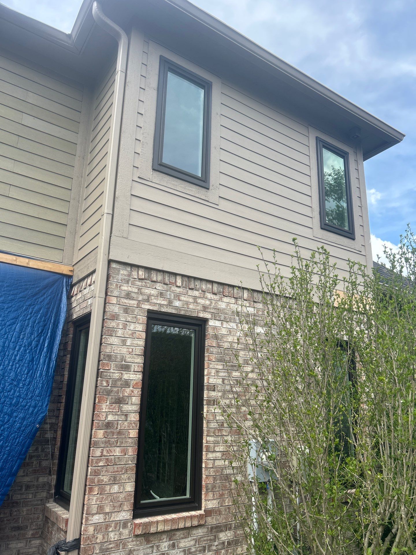 Full Window Replacement Featuring ProVia Casement Windows and Entry Doors in Fishers by Merrifield Exteriors, LLC