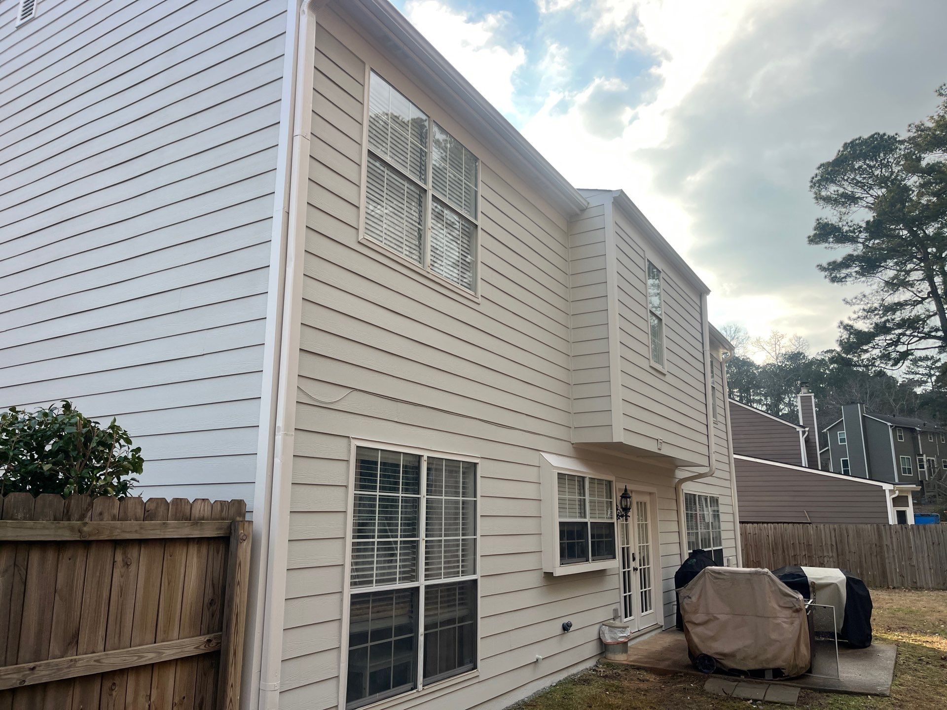 Rotten Wood Replacement and Exterior Painting using James Hardie and Sherwin-Williams SuperPaint by Nelson Exteriors