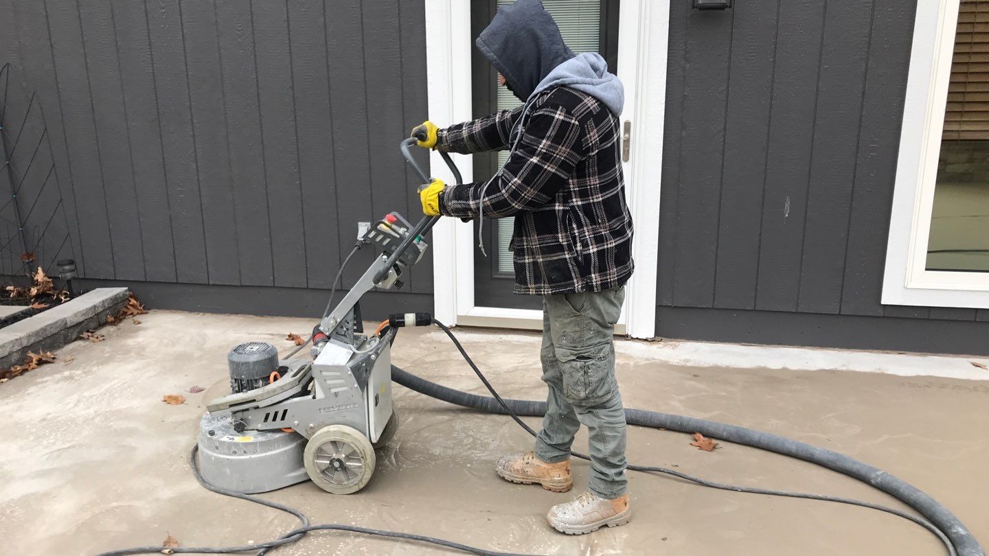 Patio using Domino  by Select Painting, Coatings & Garage Cabinets