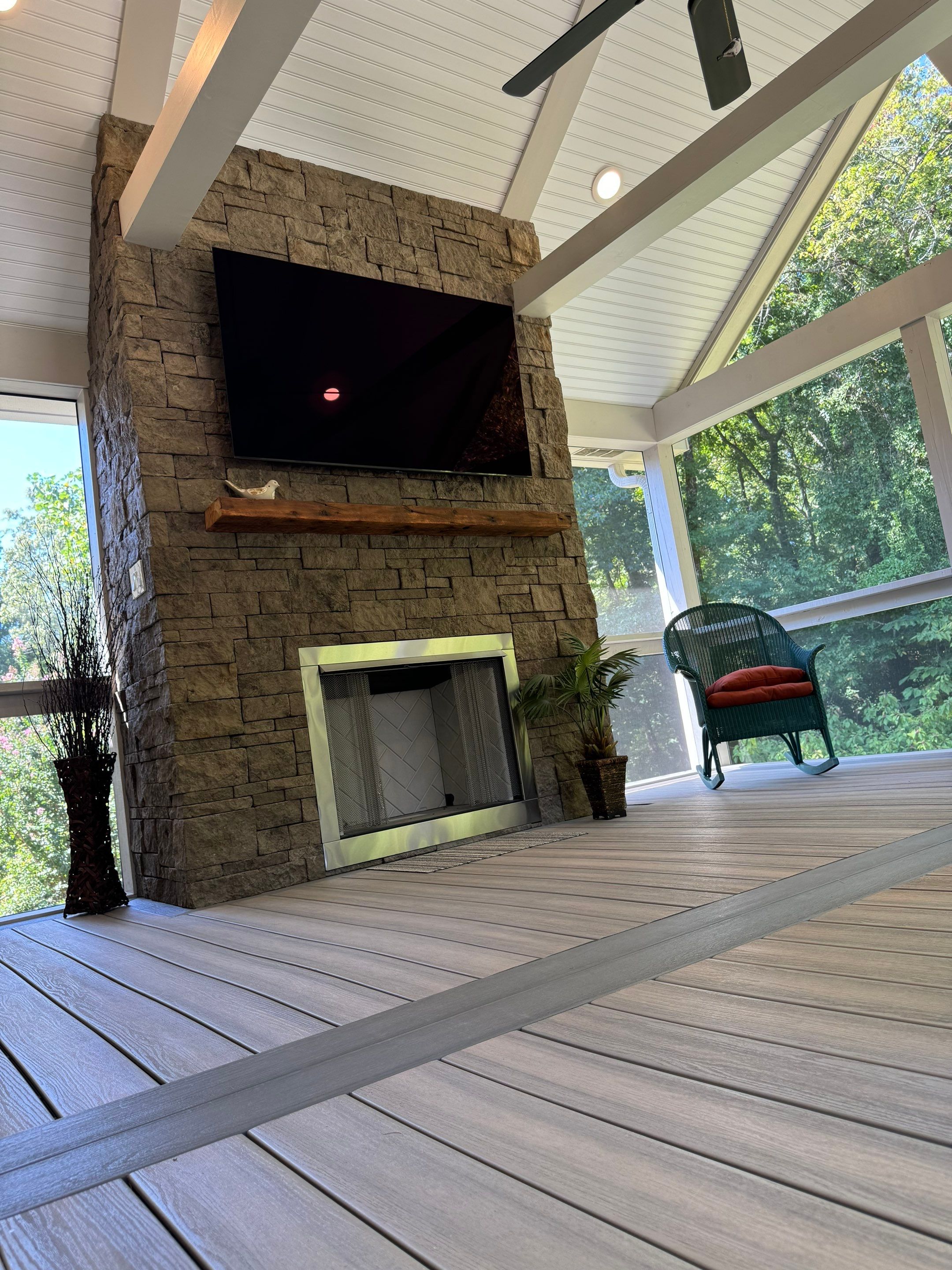 Burntleaf - Screen Porch by Pillar and Pine