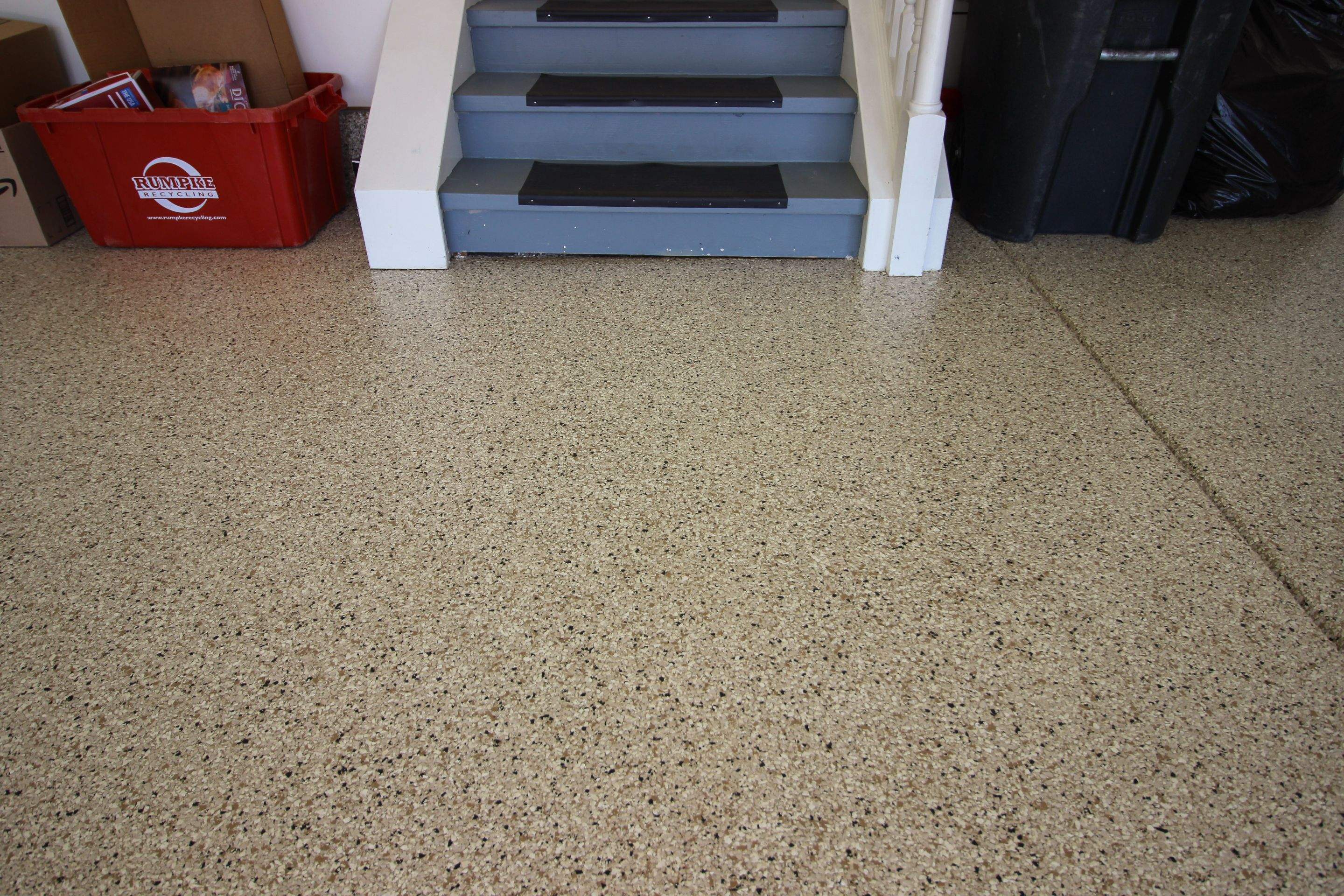 Garage Floor using Driftwood by Your1DayFloor.com