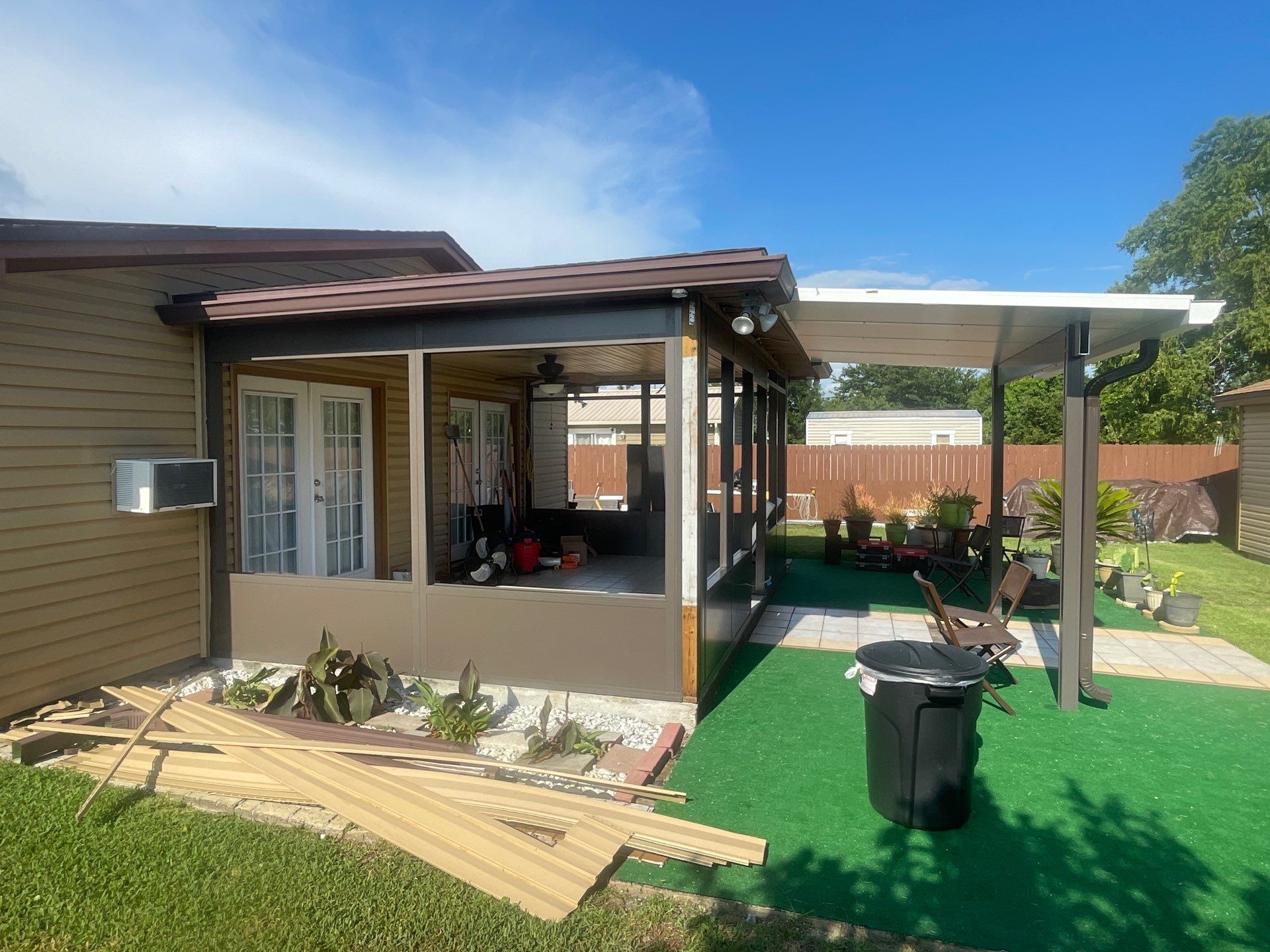 Glass Room using Colorbeam by Titan Sunrooms