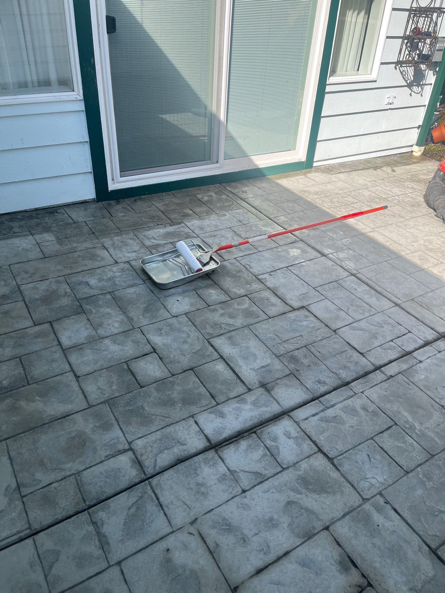 Stamped Concrete Patio and Driveway | Edmonds  by Jireh Asphalt & Concrete Inc 